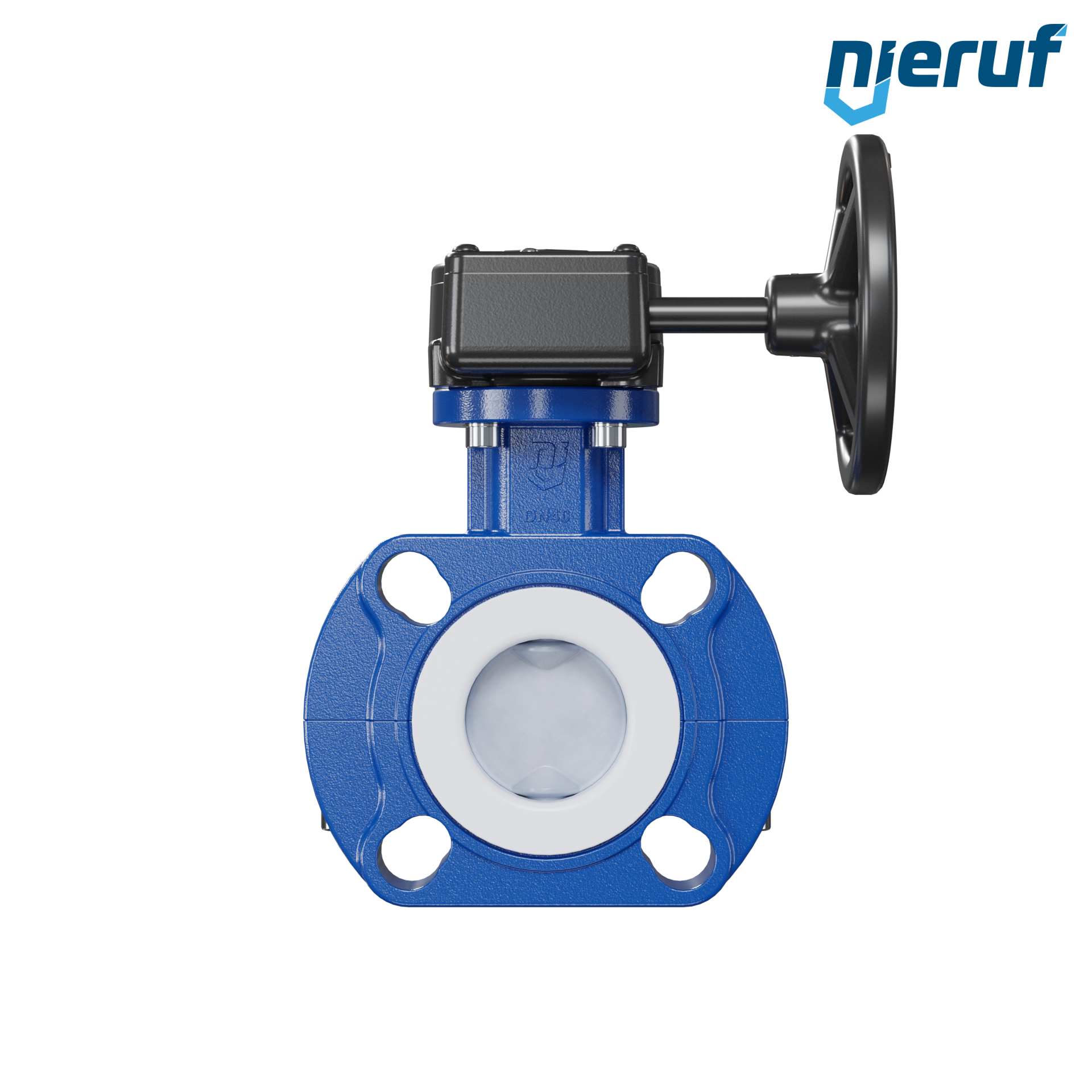 valvola a farfalla PFA PTFE AK09 DN40 ANSI150 volantino manuale inserto in FKM