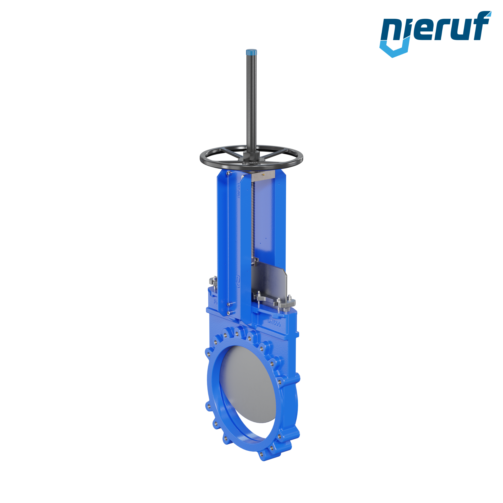 valvola a ghigliottina DN 500 SR02 NBR manovella / volante
