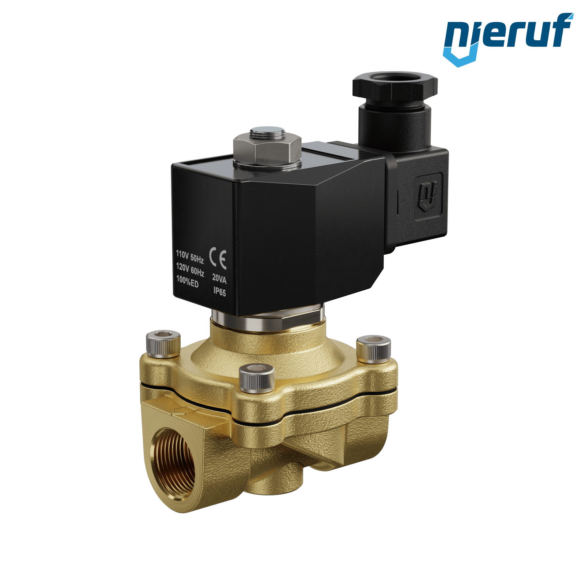elettrovalvola DN16 G 1/2" pollici EPDM 110V ottone