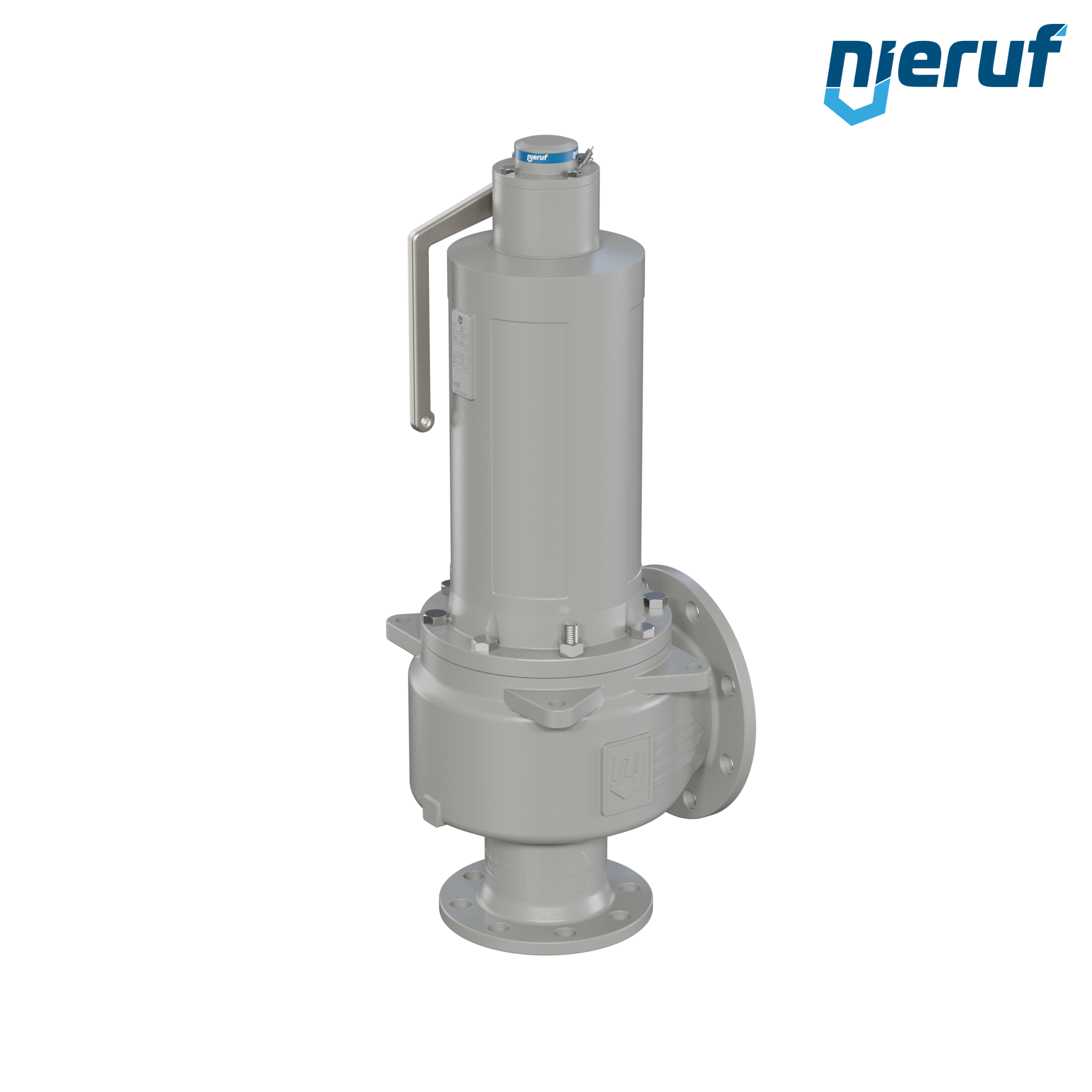 valvola di sicurezza flangiata DN100/DN150 SF06, cappello della molla a tenuta di gas (antigas) PTFE, dispositivo di sollevamento con leva