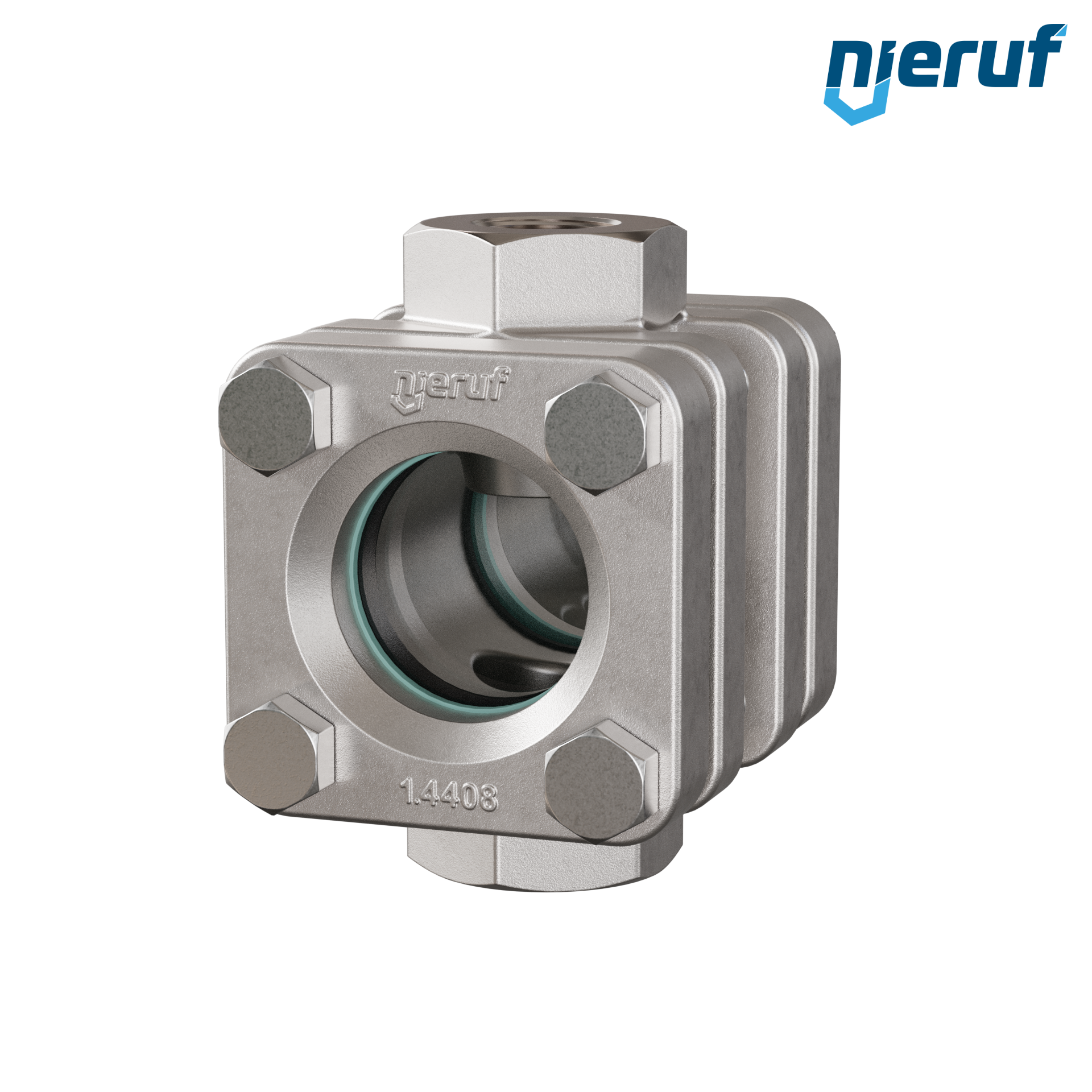 spia visiva / indicatore di flusso G 3/4" pollici acciaio inossidabile vetro borosilicato
