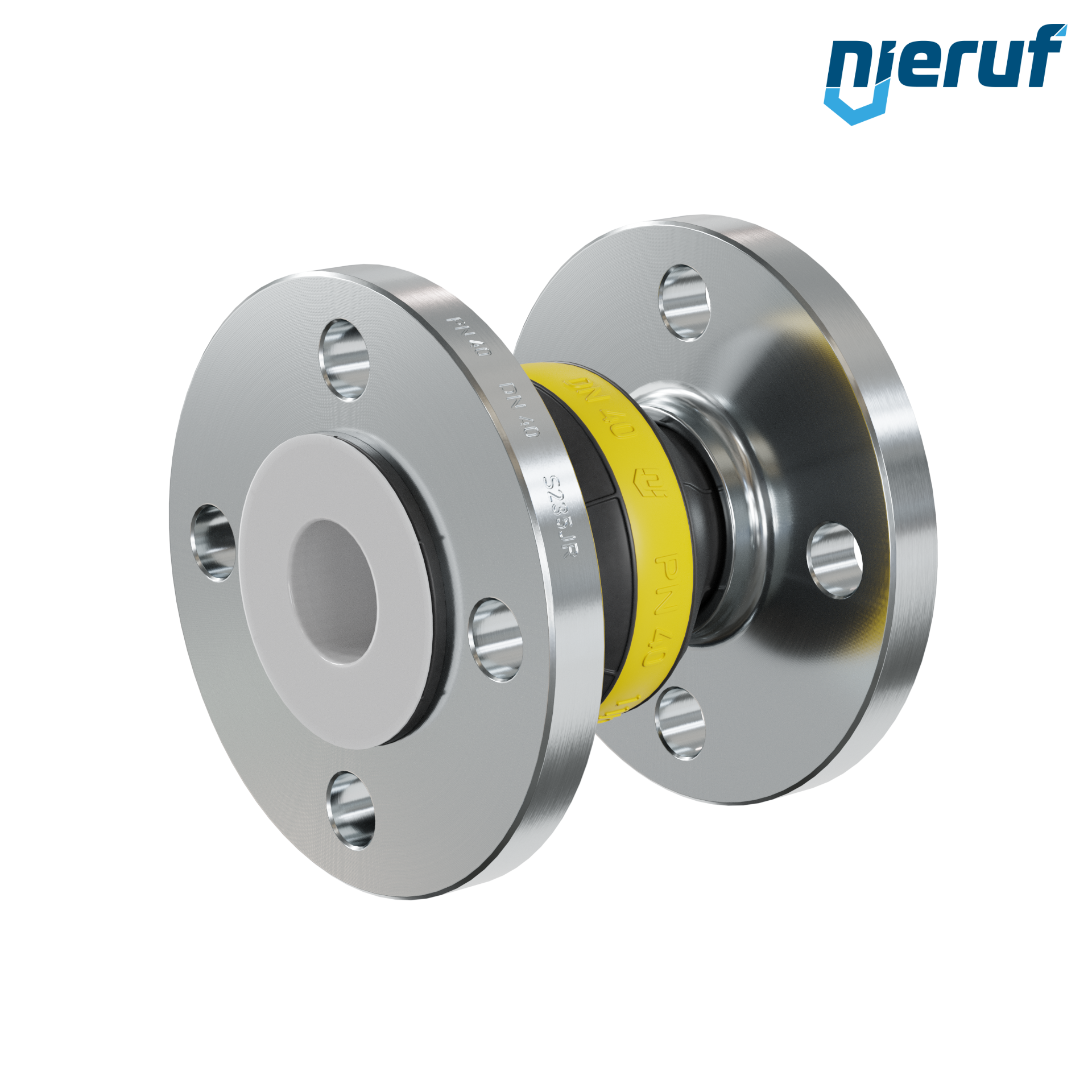 Compensatore rivestimento in PTFE DN40 versione KP04 flange in acciaio NBR