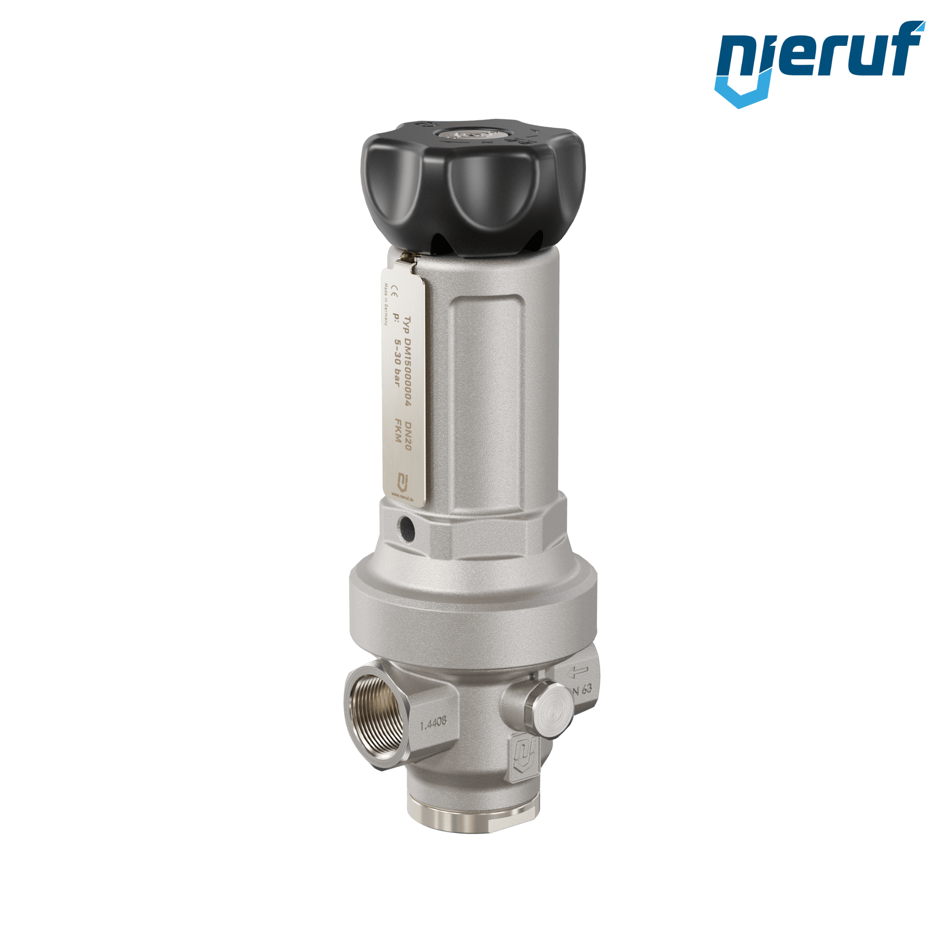 régulateur de pression de précision 3/4" pouce DM15 acier inoxydable FKM 5.0 - 30.0 bar