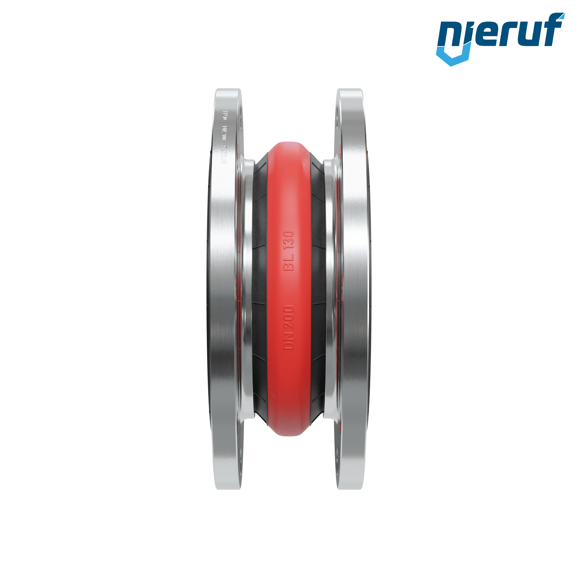 Compensatore o-ring di supporto per il vuoto DN200 versione KP04 flange in acciaio EPDM