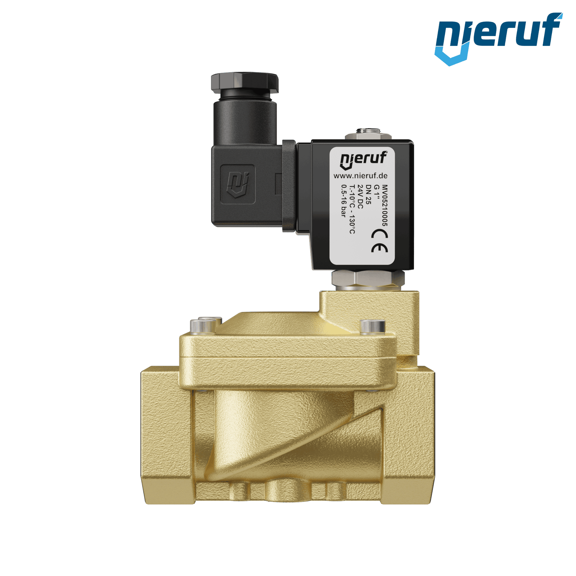 elettrovalvola G 1" pollici ottone MV05 EPDM 24V DC