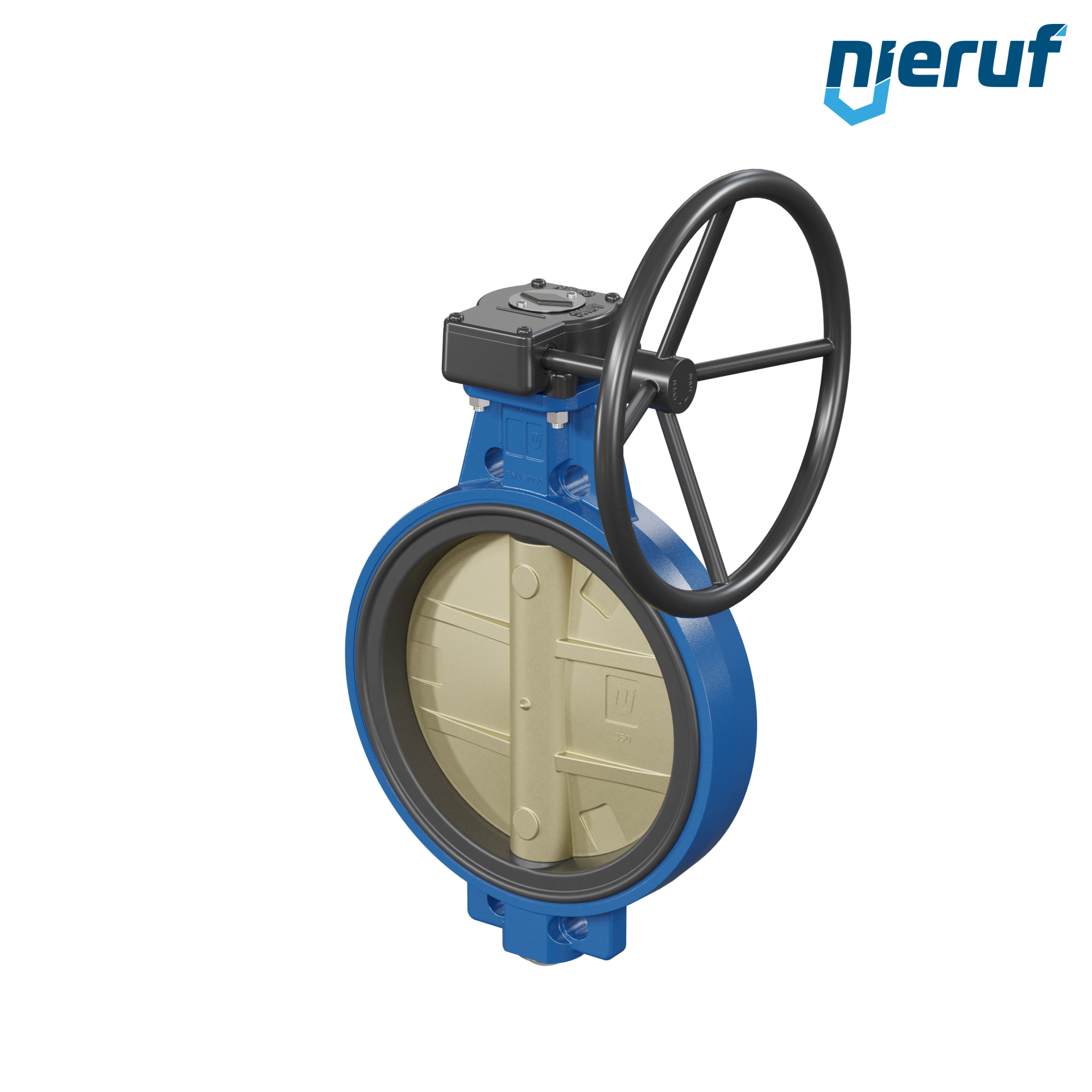 valvola a farfalla per l'acqua di mare DN 350 PN10-PN16 AK15 volantino