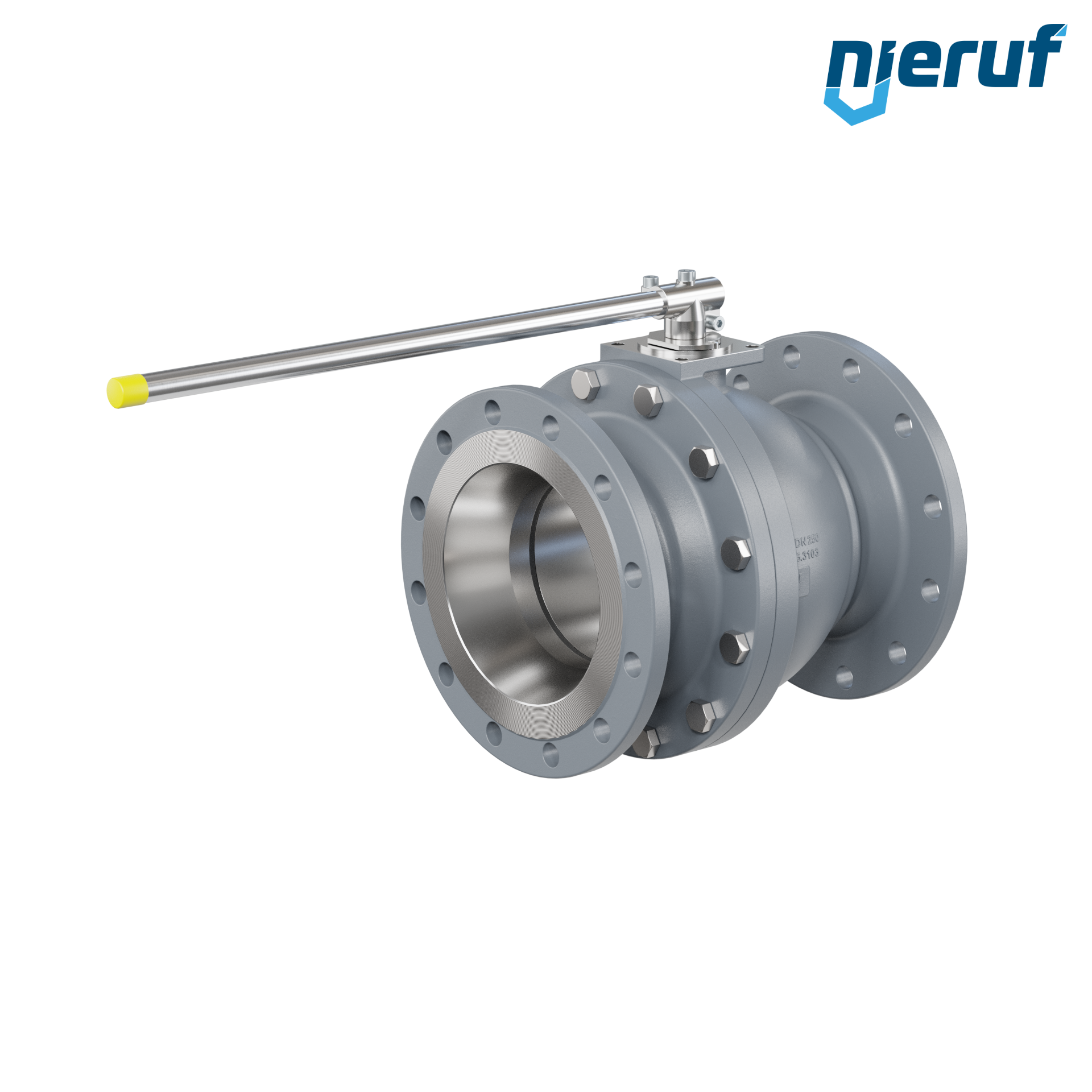 valvola a sfera flangiata DN250 FK01 ghisa sferoidale GJS 400-18 sfera in acciaio cromato DVGW gas