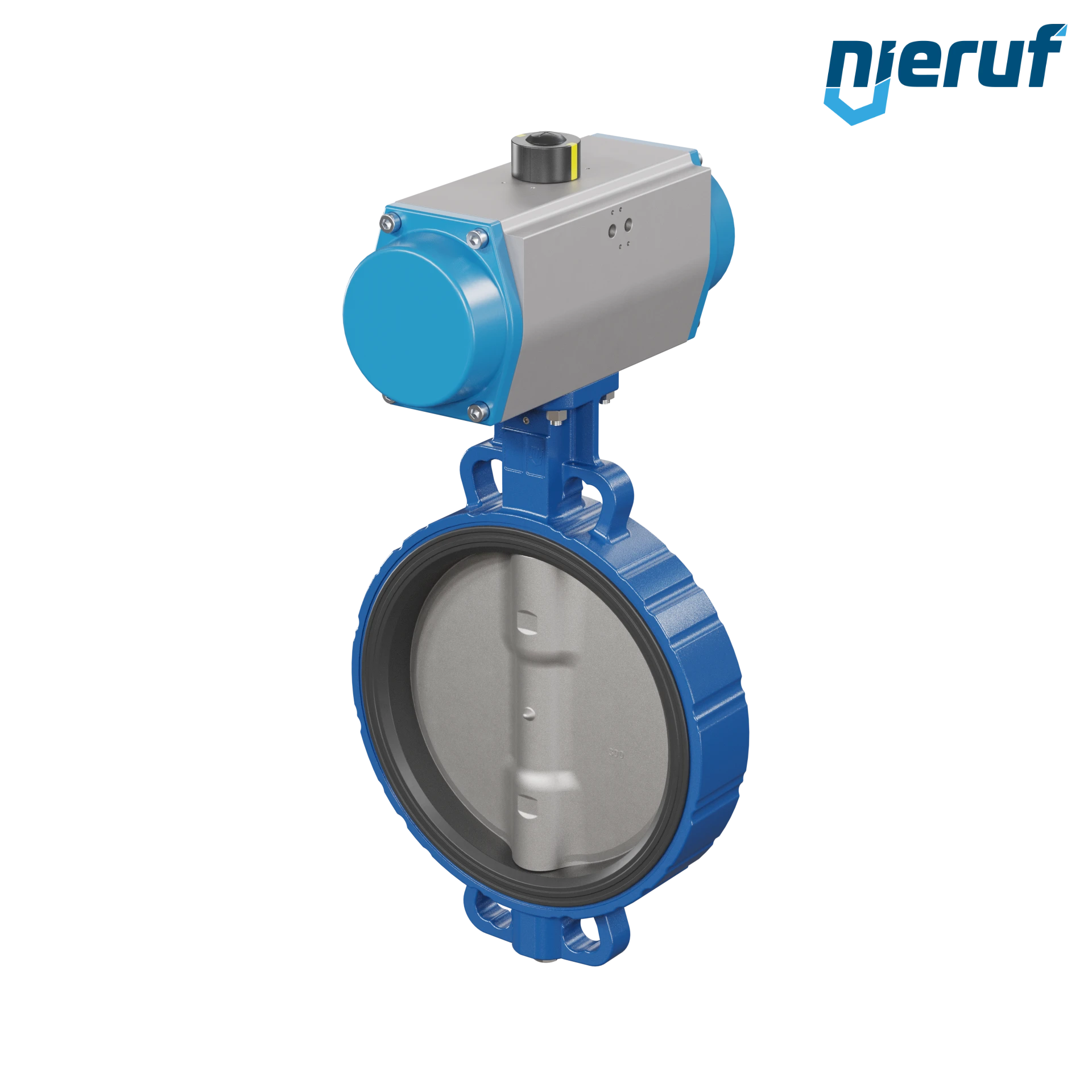 Butterfly valve DN 300  AK01 NBR-70-black DVGW gas pneumatic actuator double acting