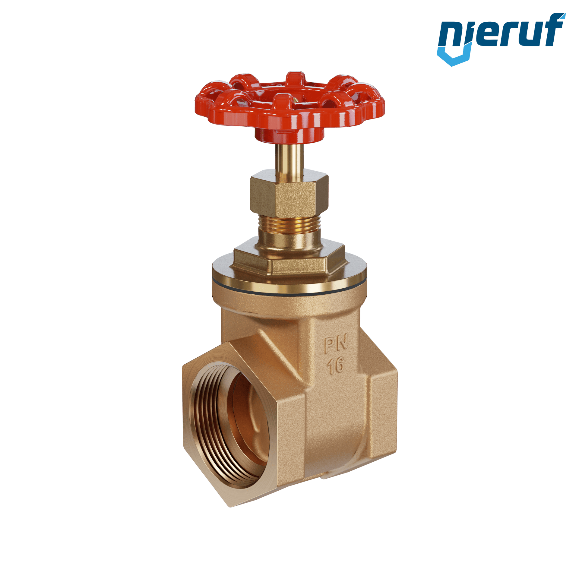 Valvola a ghigliottina filettata in bronzo AS07 DN32 - 1 1/4" PN16 EPDM