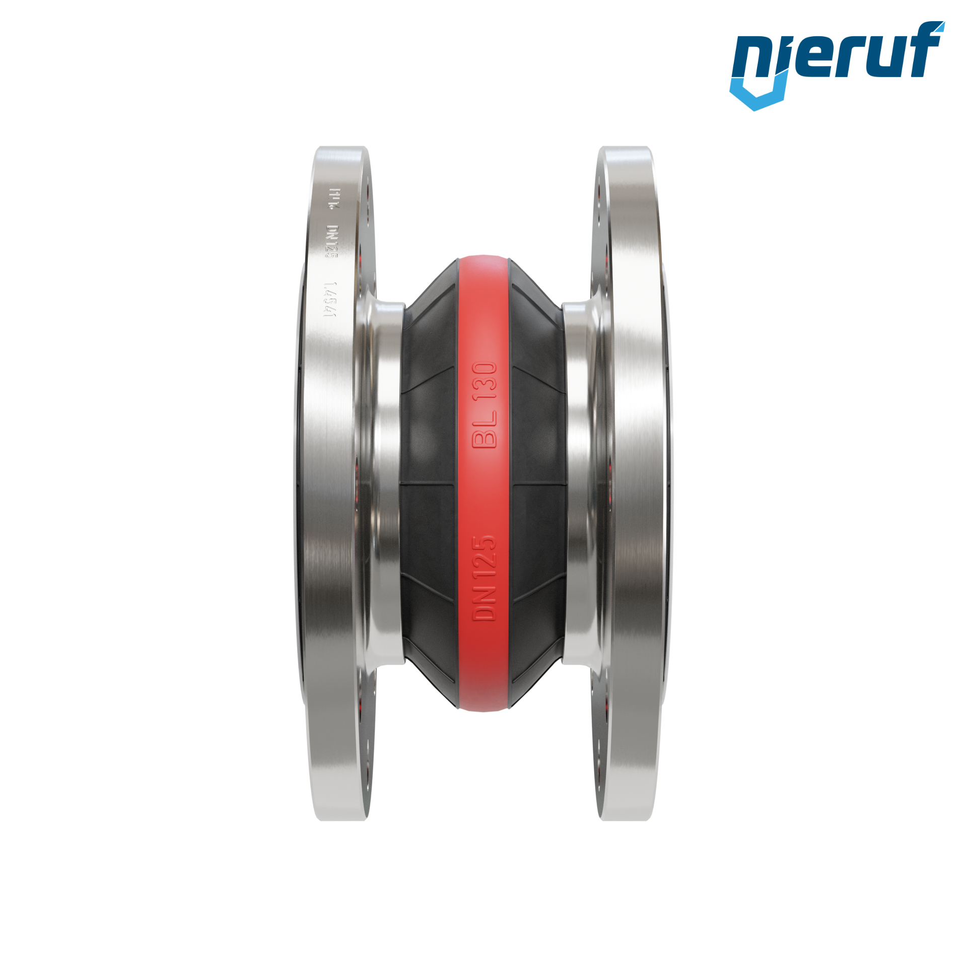 Compensatore rivestimento in PTFE DN125 versione KP04 flange in acciaio inox EPDM