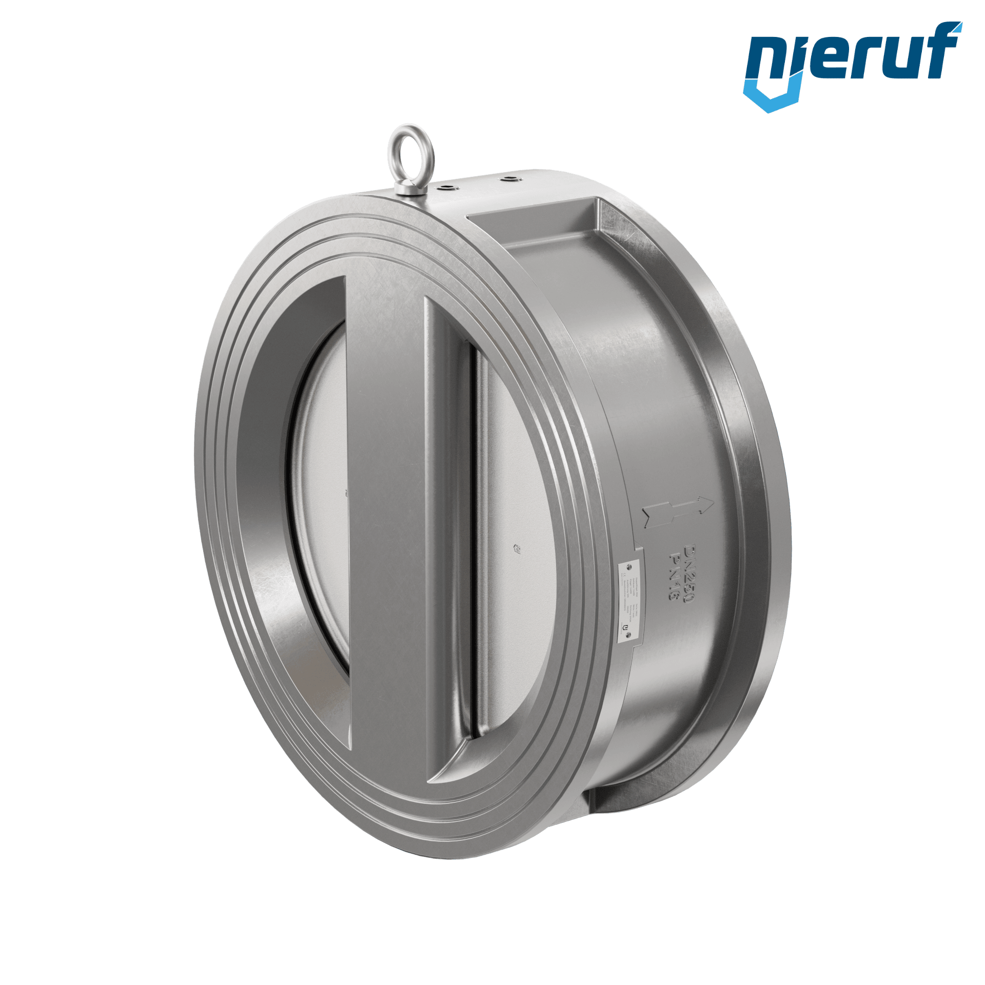 valvola di ritegno a doppio battente DN250 DR03 acciaio inossidabile 1.4408 EPDM