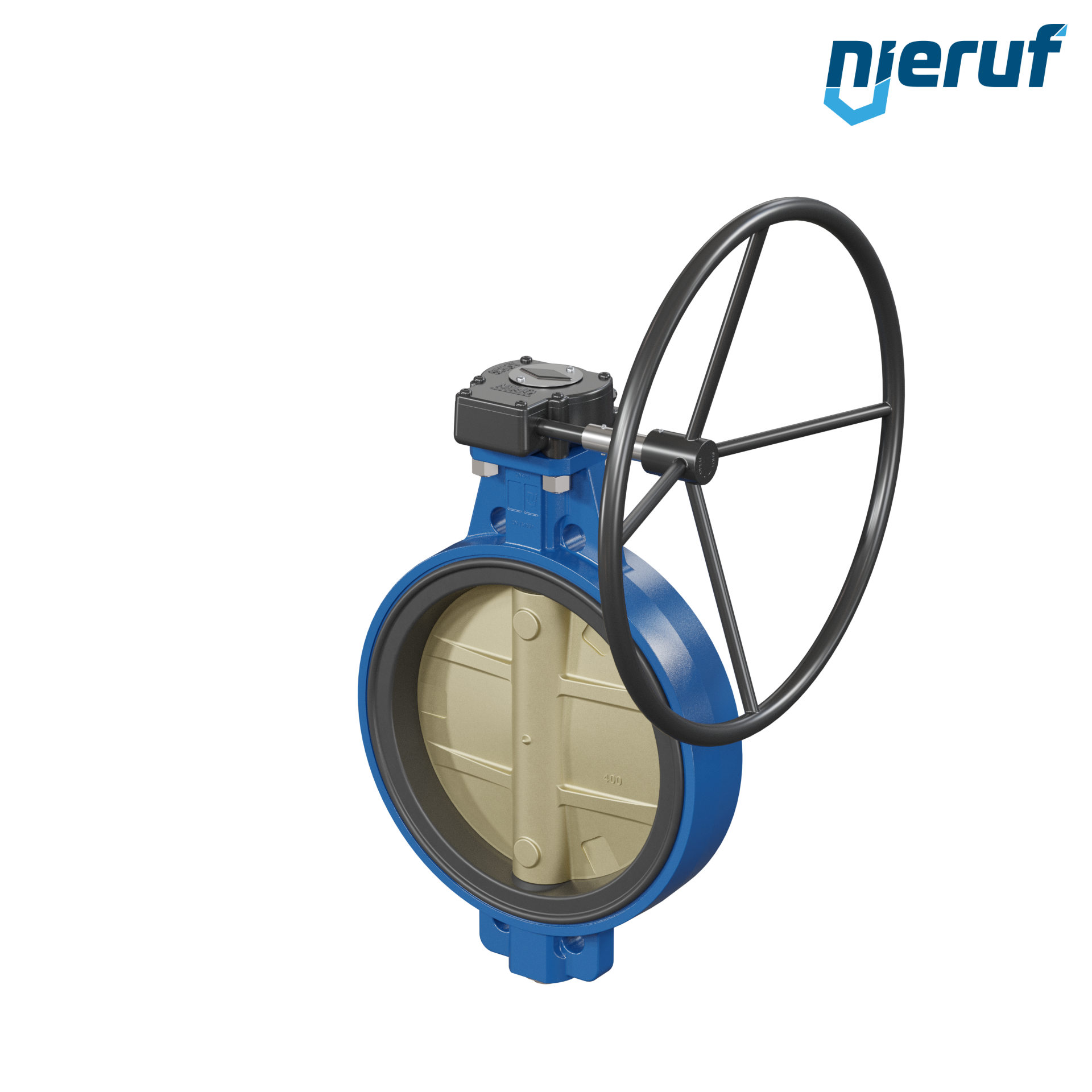 valvola a farfalla per l'acqua di mare DN 400 PN10-PN16 AK15 volantino