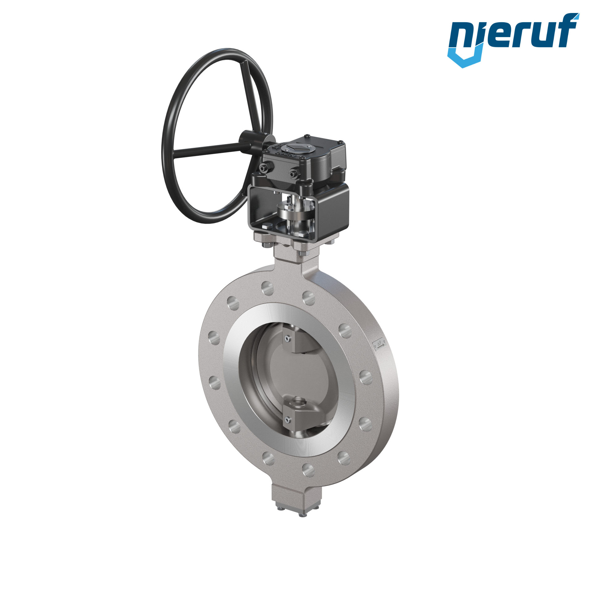 valvola a farfalla triplo eccentrico acciaio inox AK14 DN 200 PN40 volantino