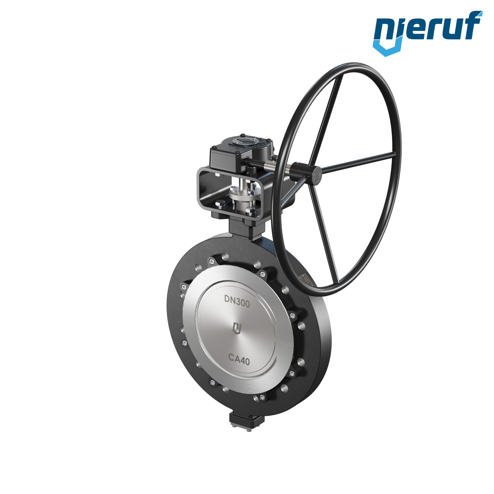 Double offset butterfly-valve AK12 DN 300 ANSI150 worm gear