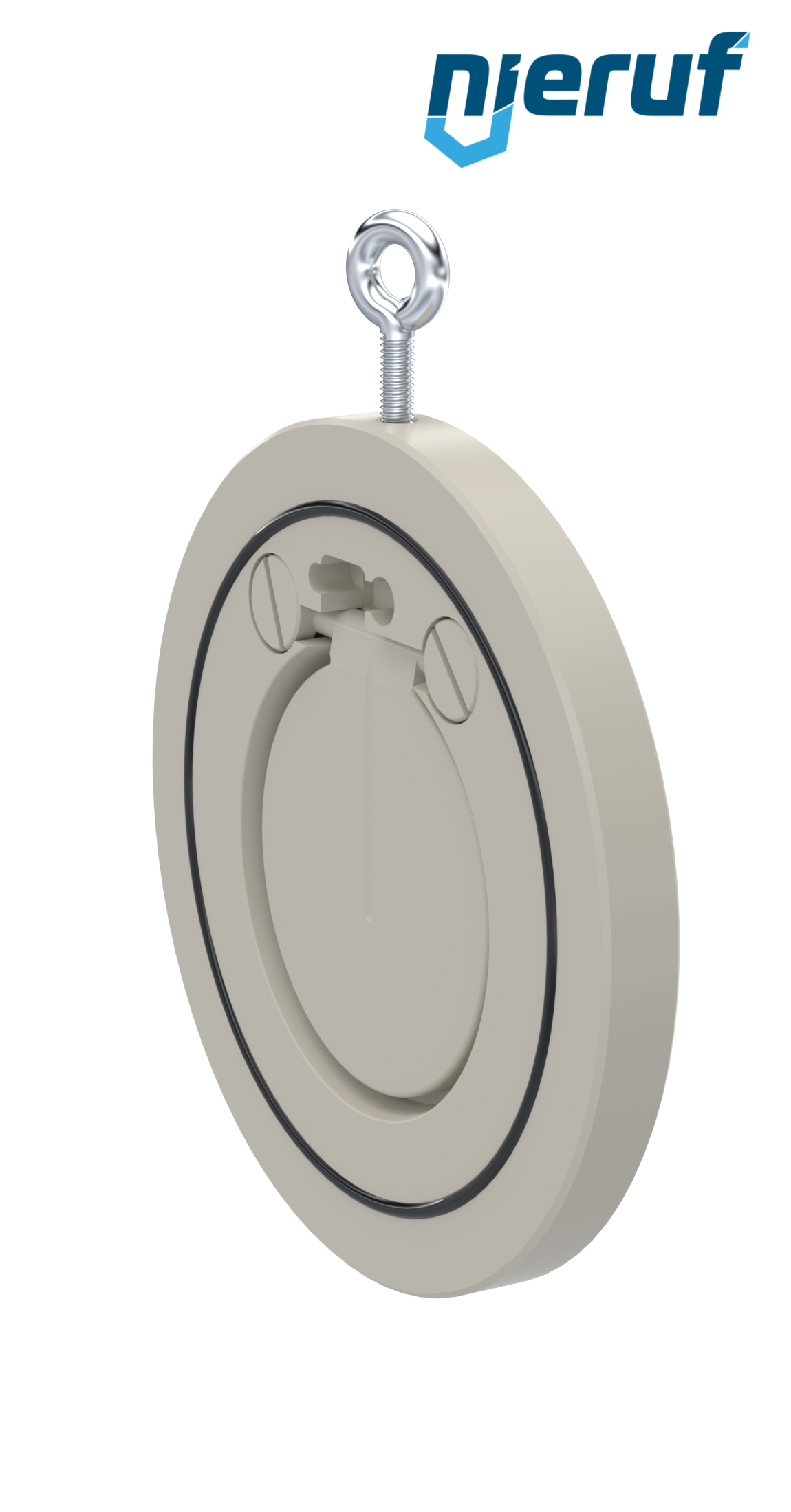 Zwischenflansch-Rückschlagklappe DN80 ZR06 Kunststoff PP-H FKM (Viton)