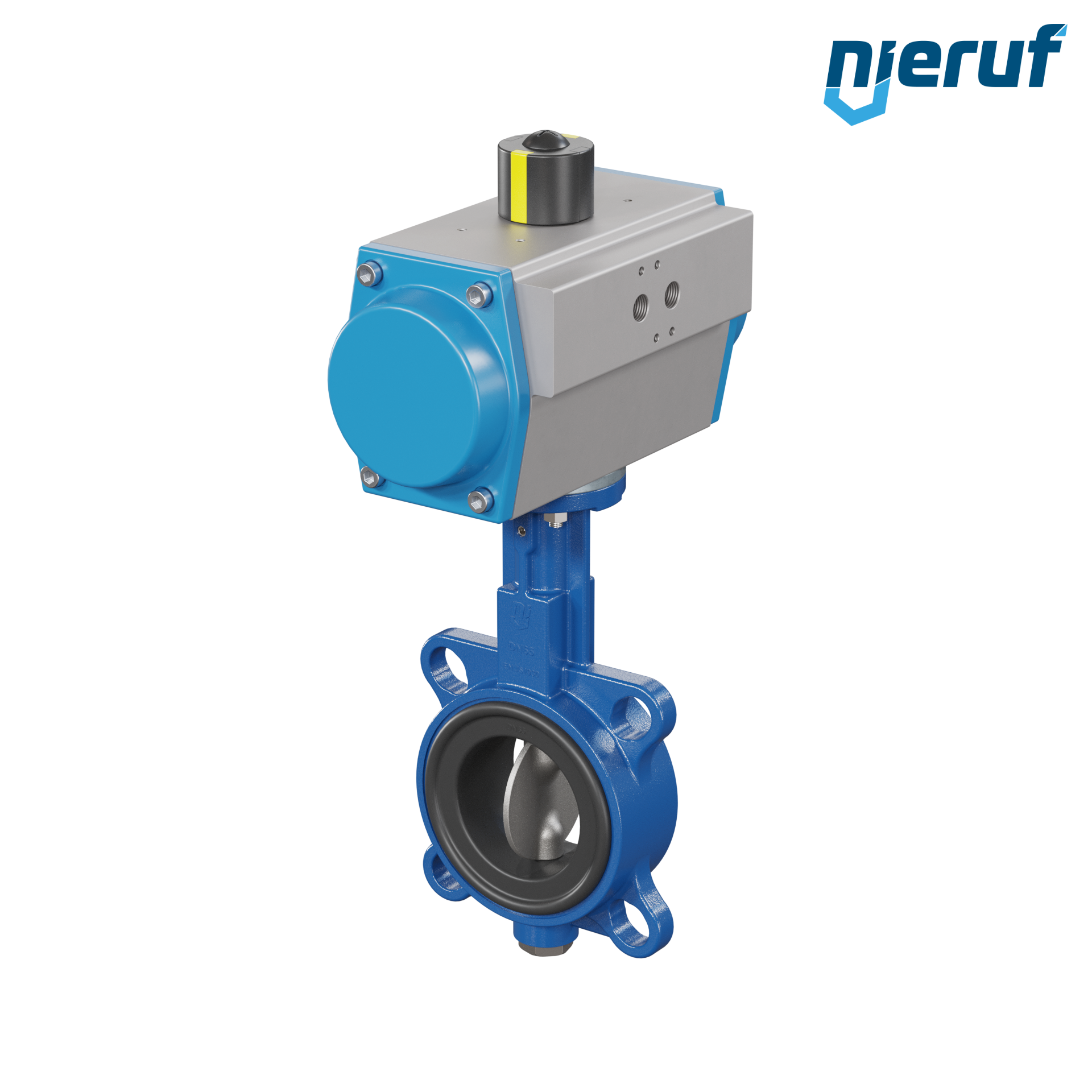 Butterfly valve DN 65 AK01 EPDM DVGW drinking water, WRAS, ACS, W270 pneumatic actuator single acting normally open