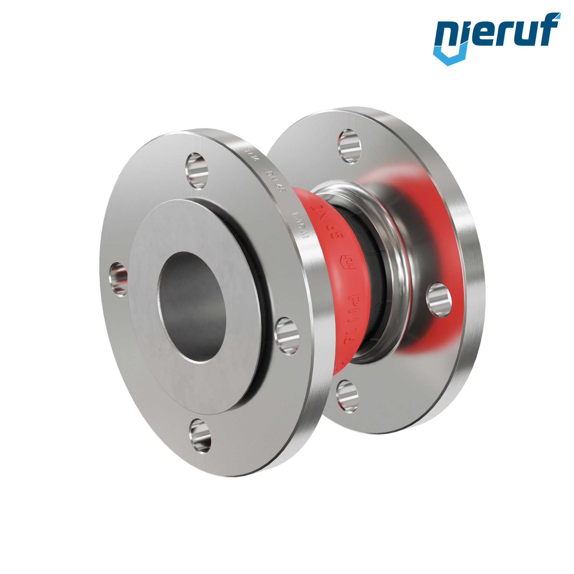 Compensatore piastra di rinforzo DN65 versione KP04 flange in acciaio inox EPDM