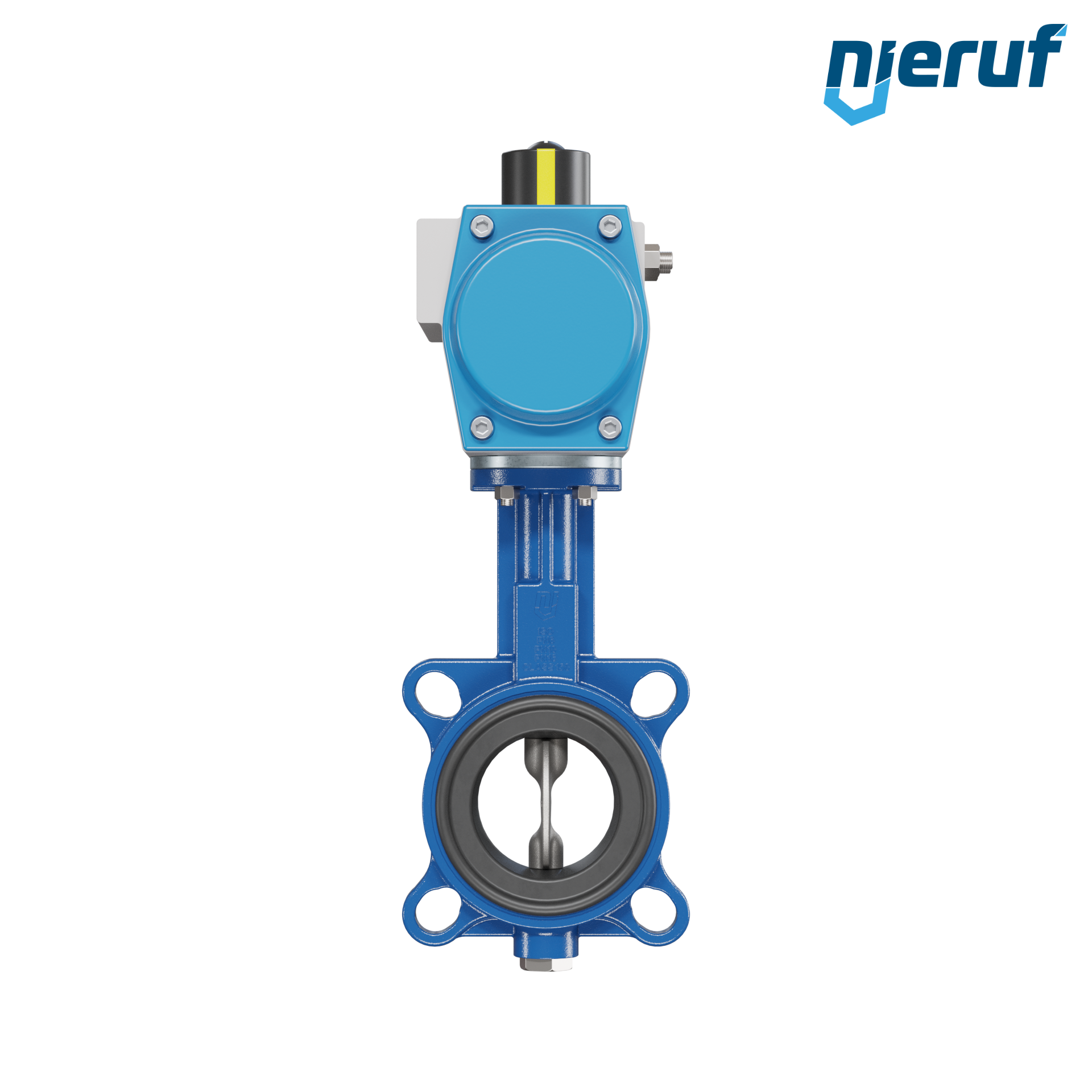 Butterfly valve DN 65 AK01 EPDM DVGW drinking water, WRAS, ACS, W270 pneumatic actuator single acting normally open