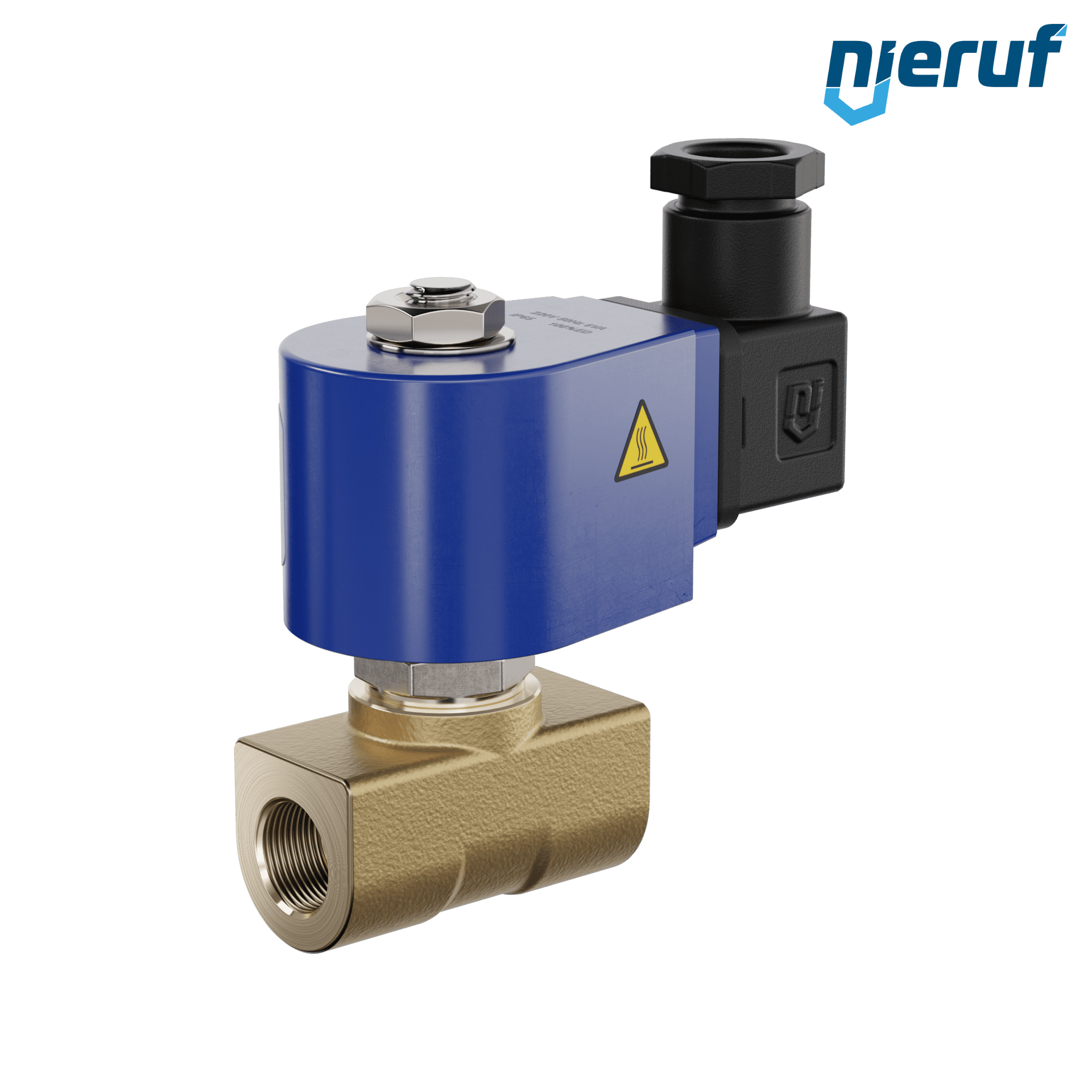 elettrovalvola per alta pressione G 3/8" pollici DN4,0 ottone MV10 FKM 24V DC