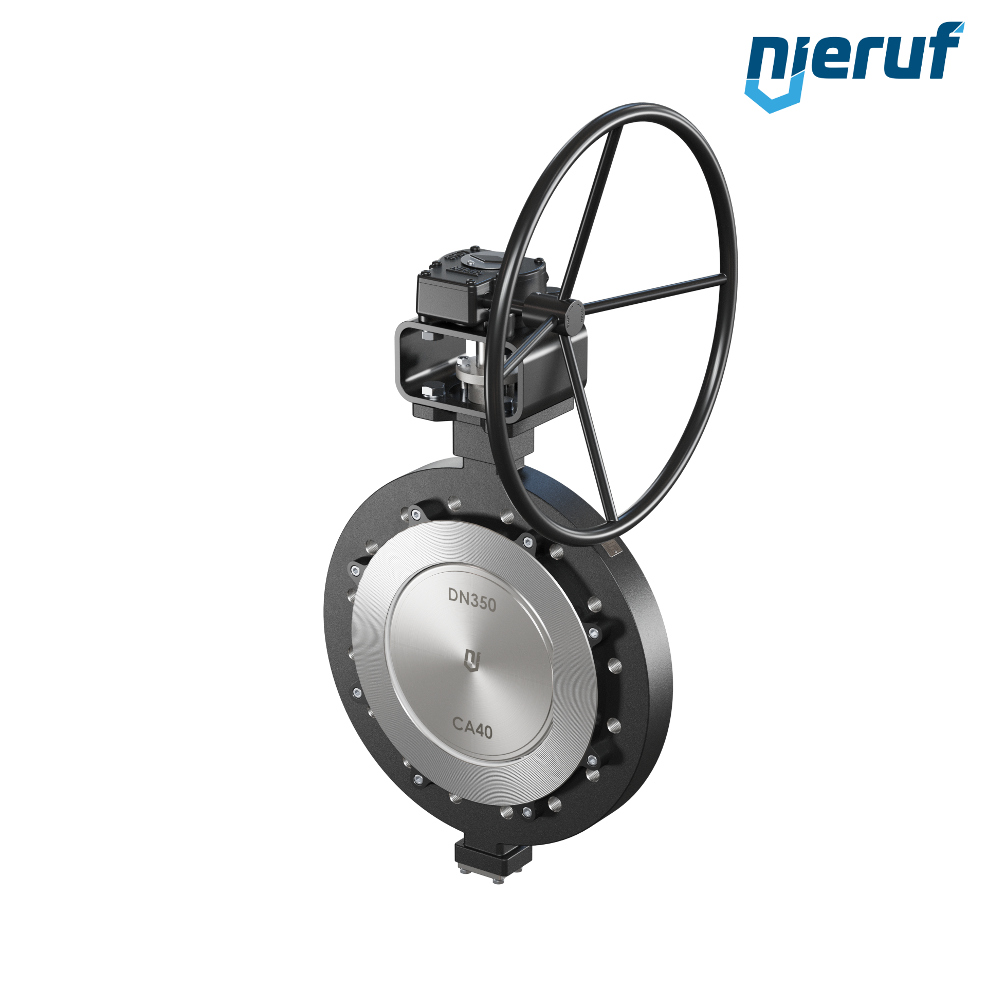 Double offset butterfly-valve AK12 DN 350 ANSI150 worm gear