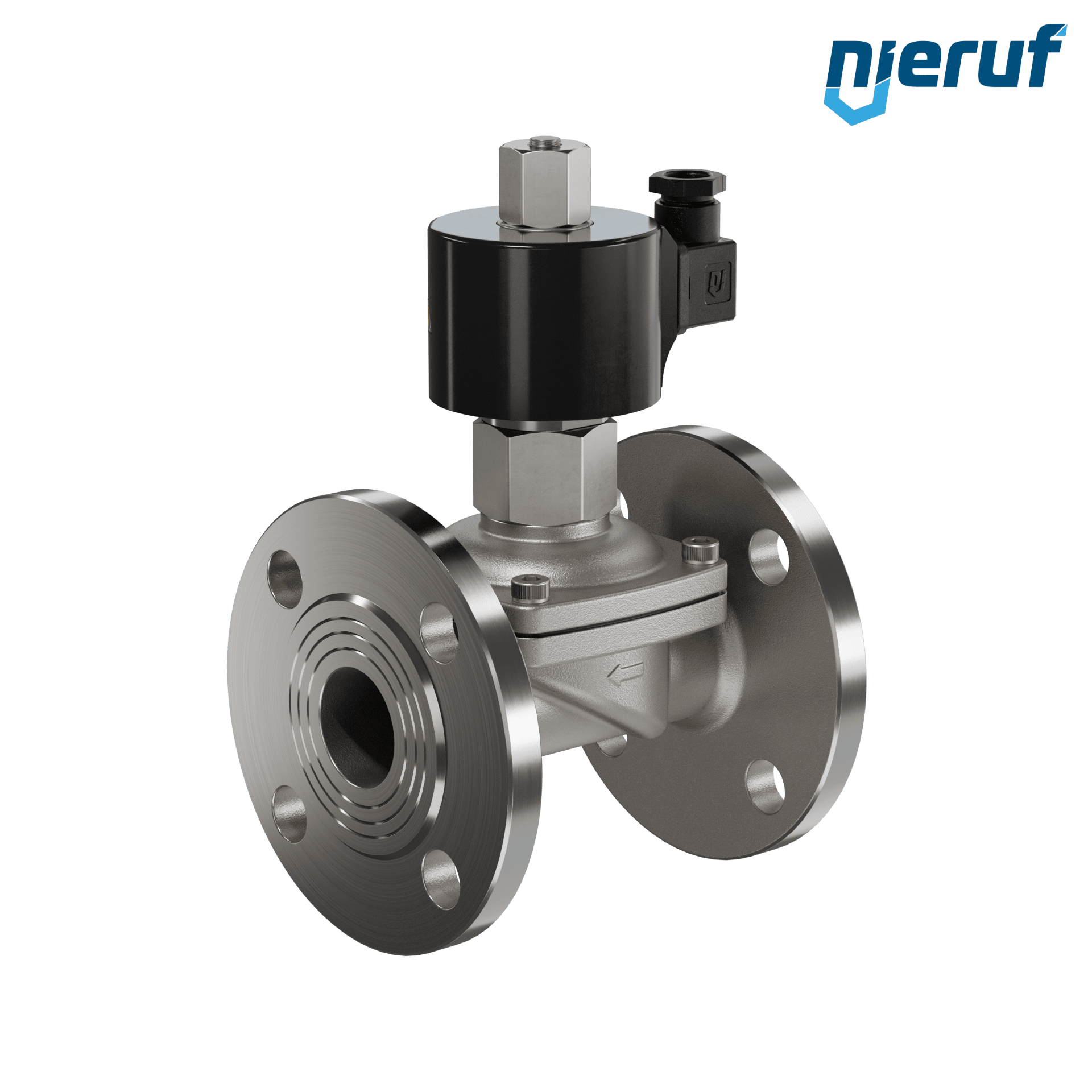 flangia elettrovalvola DN40 acciaio inossidabile FV01 FKM 24V DC NO