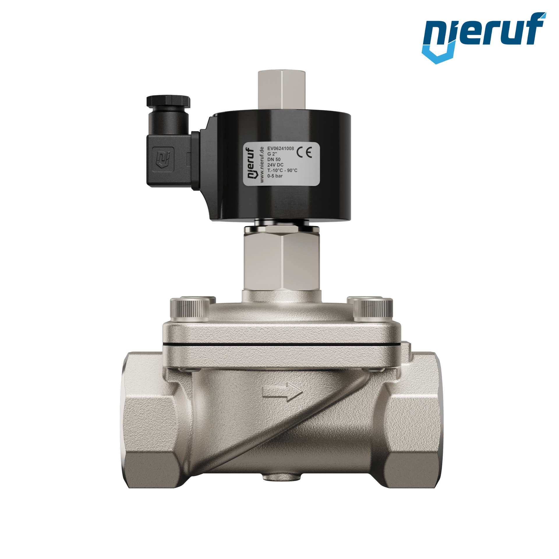 elettrovalvola DN50 G 2" pollici NO - normalmente aperta 24V DC