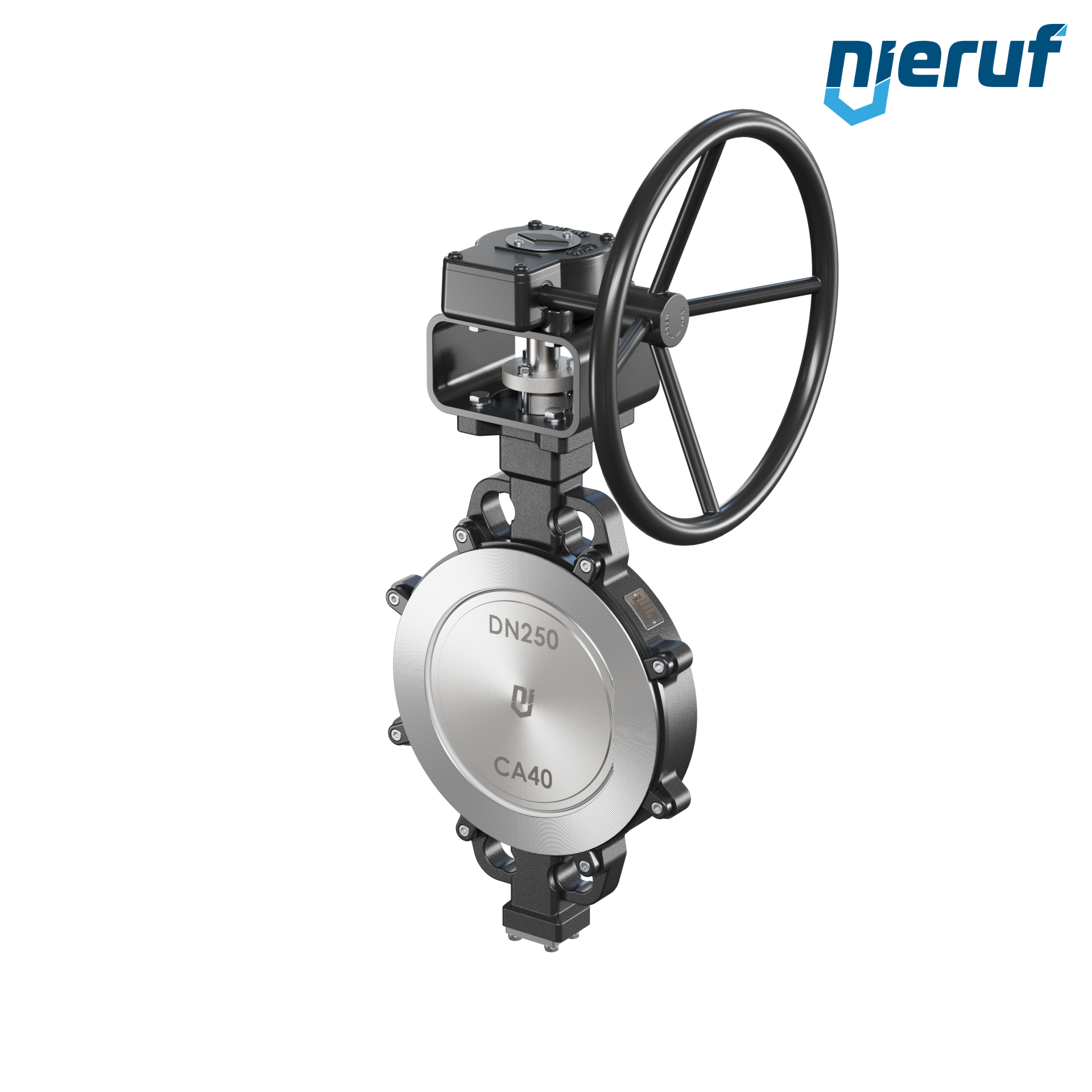 Double offset butterfly-valve AK11 DN 250 PN10-40 ANSI150-300 worm gear