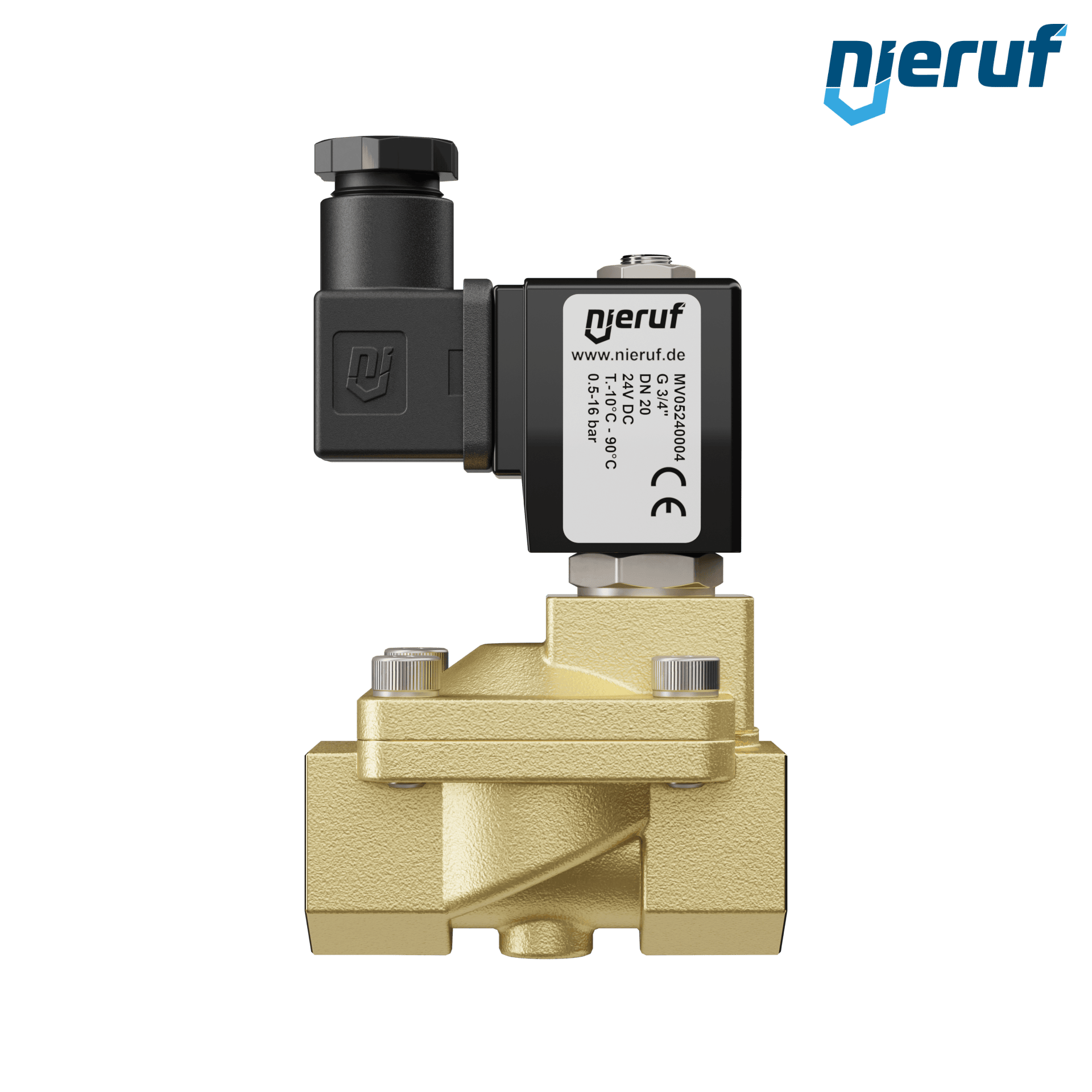 elettrovalvola G 3/4" pollici ottone MV05 NBR 24V DC