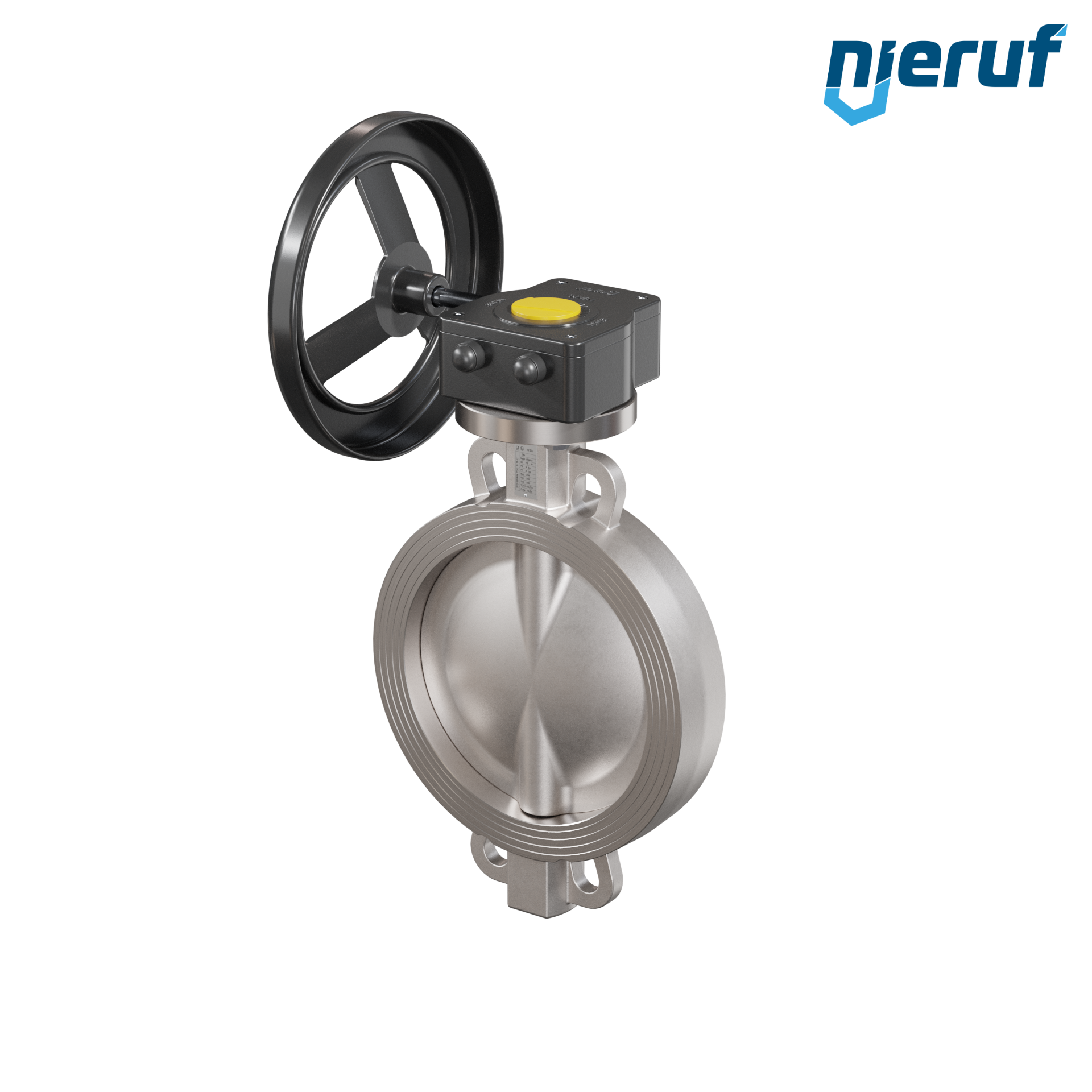 valvola a farfalla in acciaio inossidabile DN250 PN16 AK08 metallo volantino