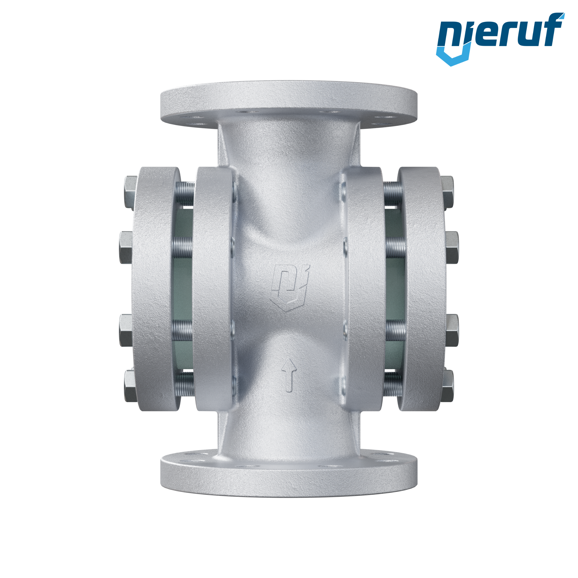 Specola visiva flangiata DN80 - 3" pollici acciaio 1.0619 flangia ANSI 300 vetro borosilicato versione con disco