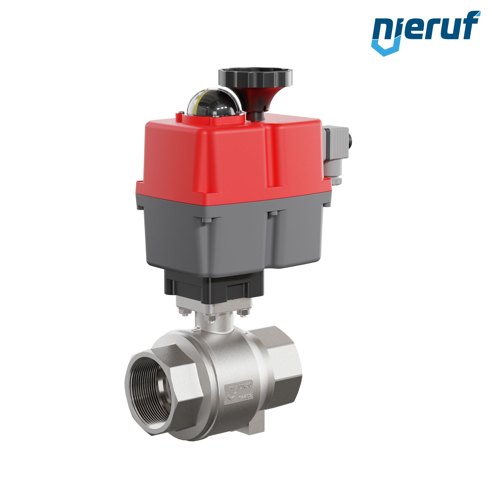 valvola a sfera con attuatore elettrico DN50 - 2" pollici acciaio inossidabile 24V - 240V EK02 DVGW-W