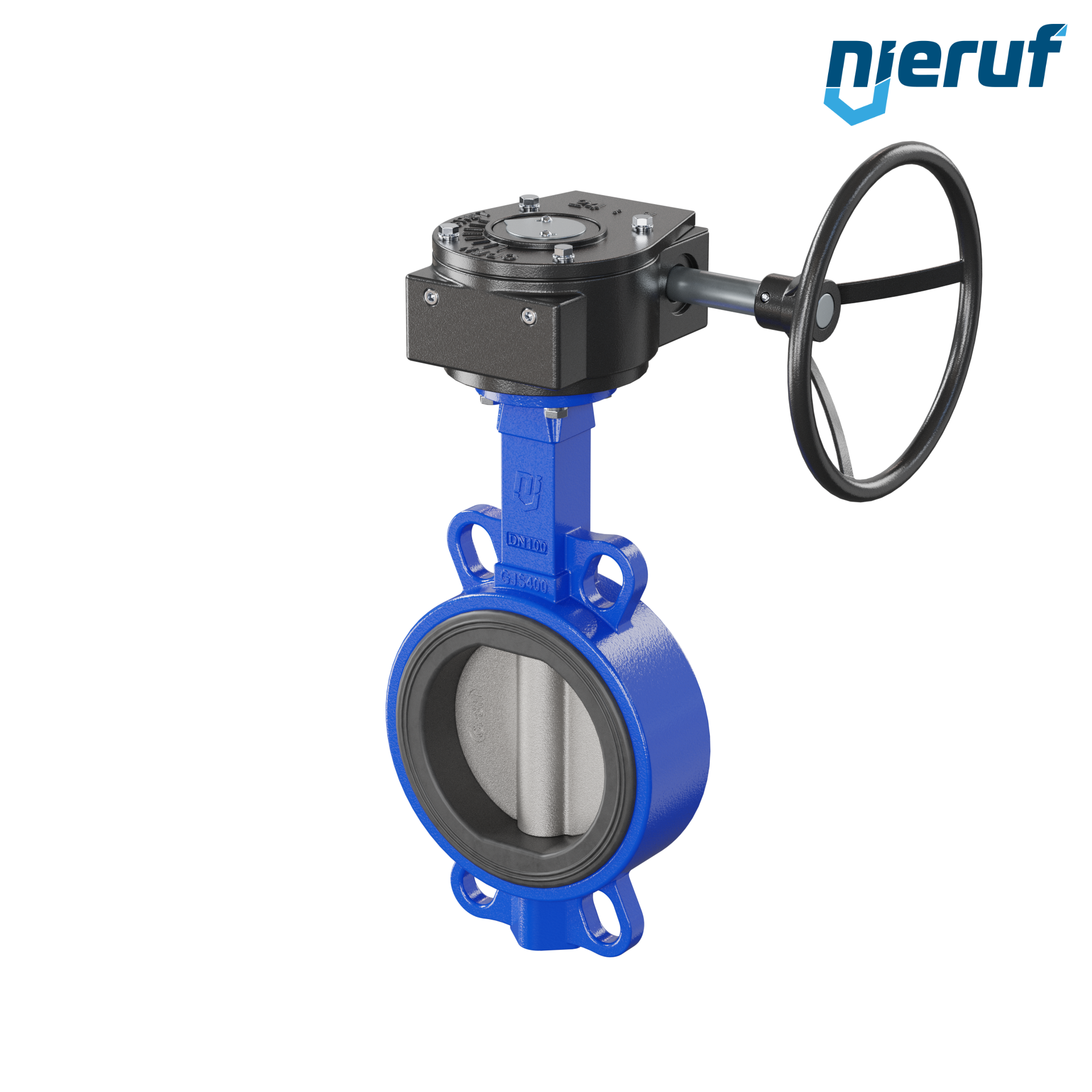 valvola a farfalla DN 100 PN16 AK05 NBR volantino