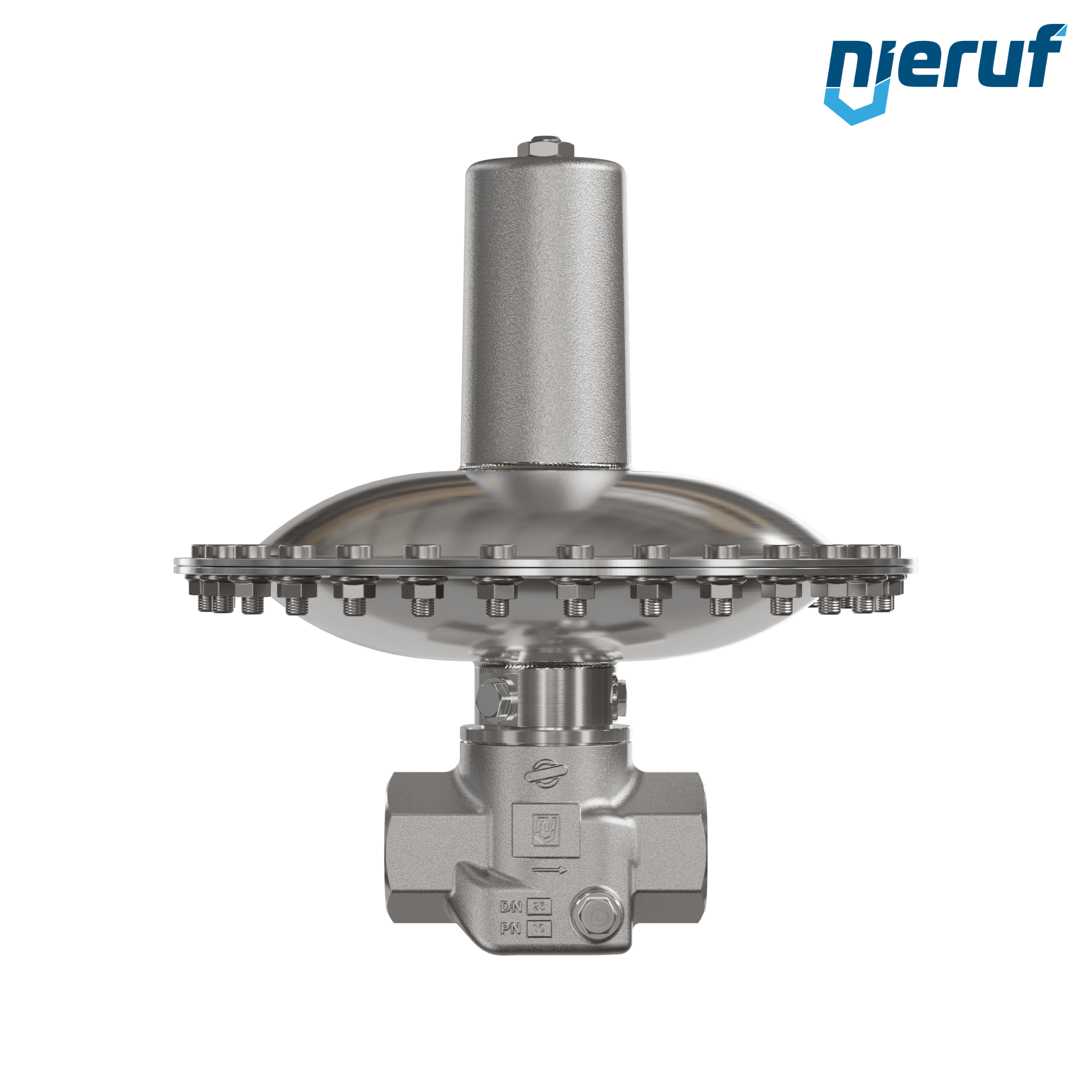 valvola di troppo pieno in millibar 1" pollici filettat. int NPT UV18 acciaio inossidabile EPDM / PTFE 50 - 500 mbar
