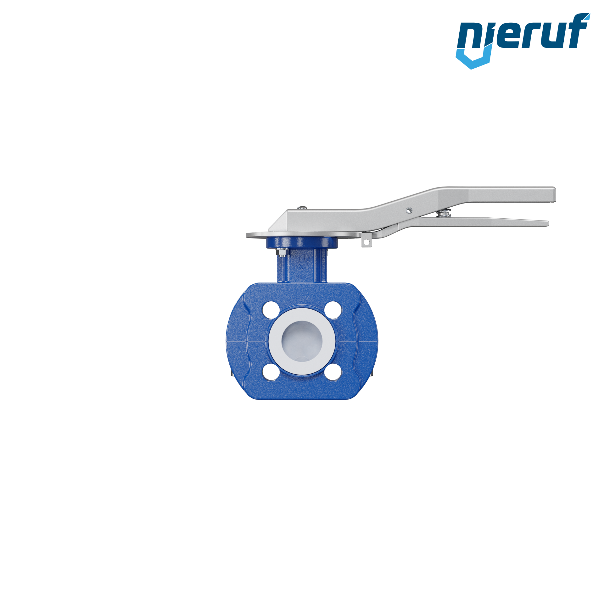 valvola a farfalla PFA PTFE AK09 DN25 ANSI150 leva inserto in FKM
