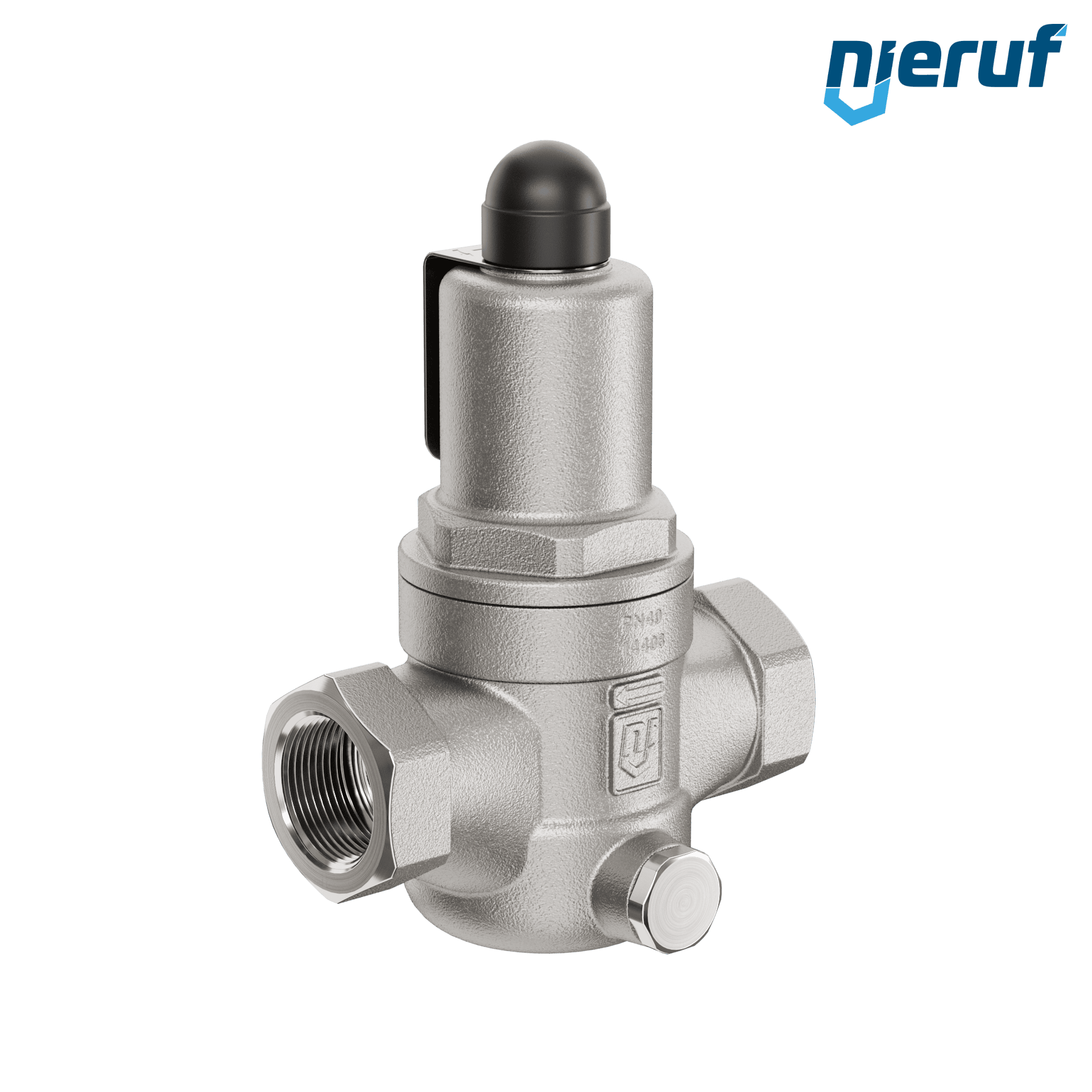 valvola di troppo pieno a pressione differenziale 3/4" pollici filettat. int UV07 acciaio inossidabile AISI 316L 0,5 - 2,0 bar