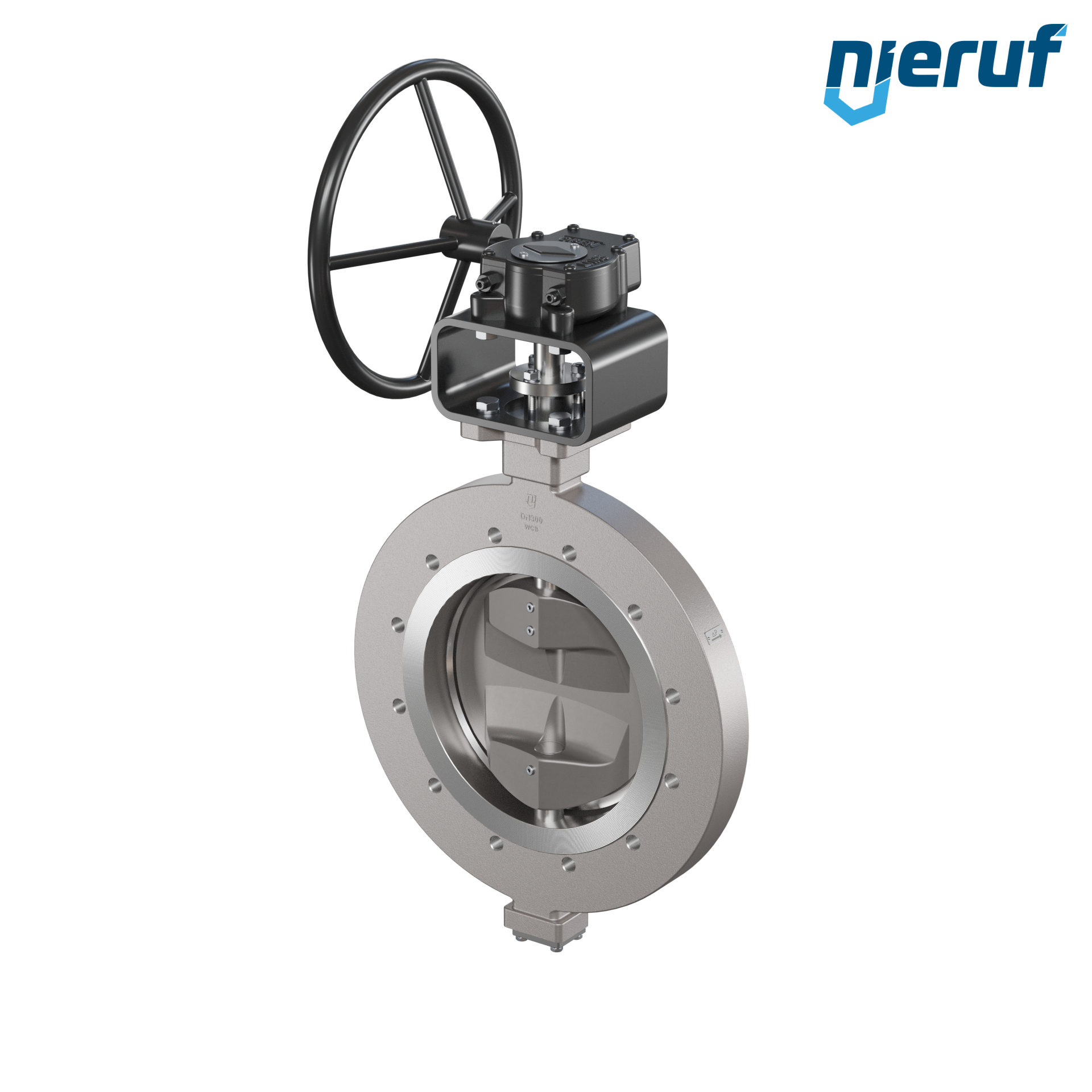 valvola a farfalla triplo eccentrico acciaio inox AK14 DN 300 PN10 volantino