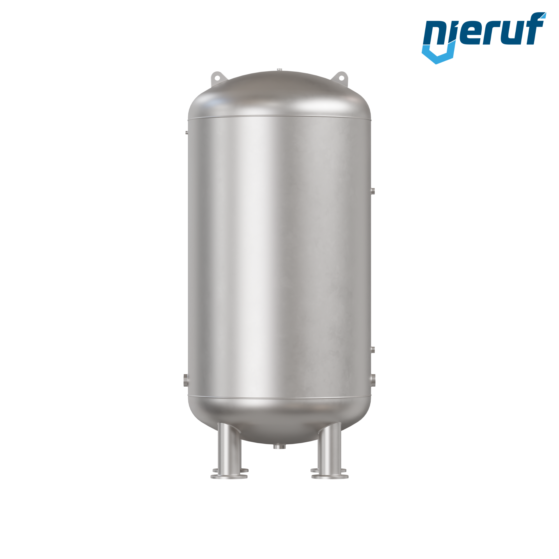 Serbatoio a pressione per acqua verticale BE04 5000 litri, 0-10 bar, acciaio inox
