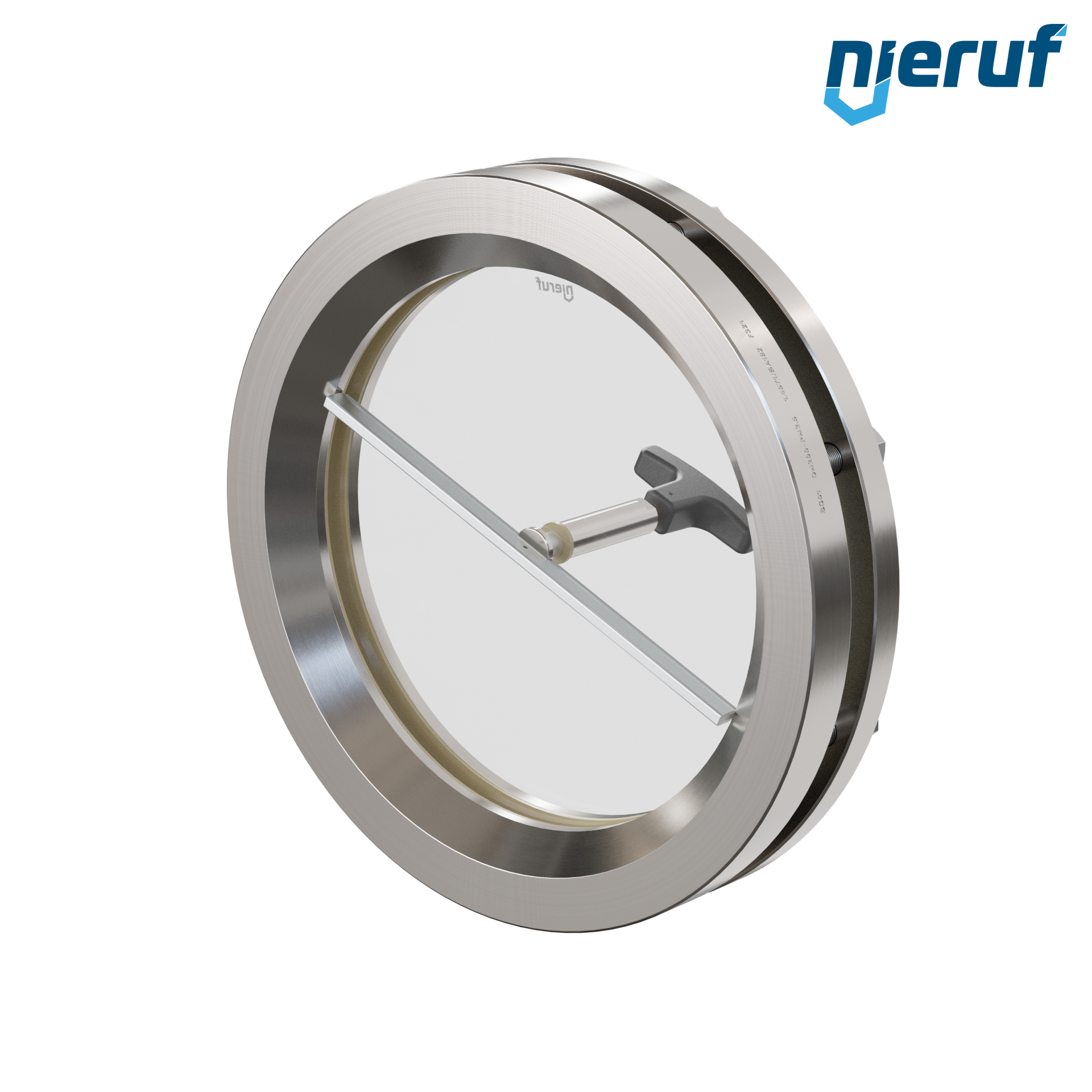 oblò di osservazione per serbatoi con tergicristallo in PTFE DN200 BS01 acciaio inossidabile 1.4571 NBR vetro borosilicato 2,5bar