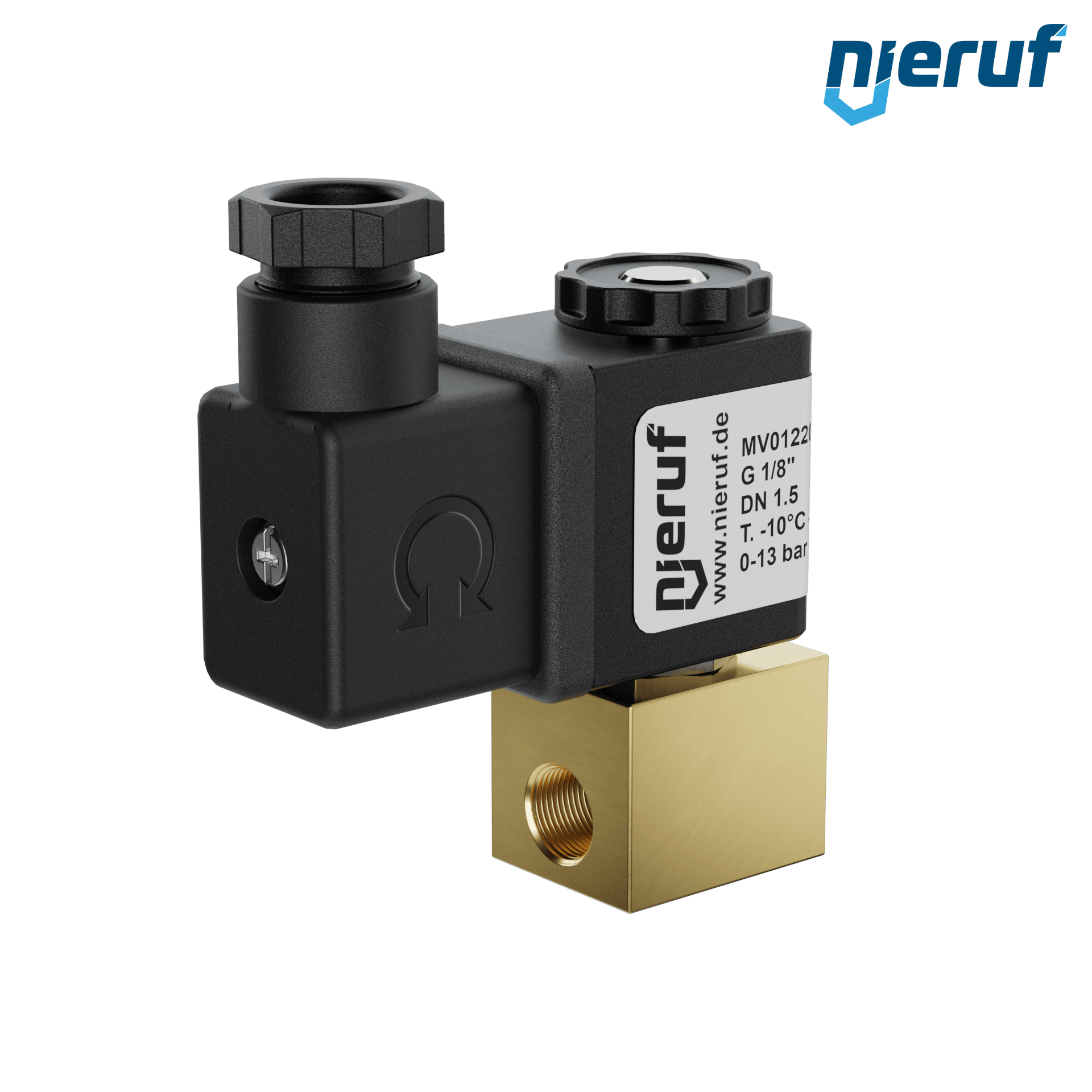 elettrovalvola DN 1,5 ottone MV01 FKM 24V DC