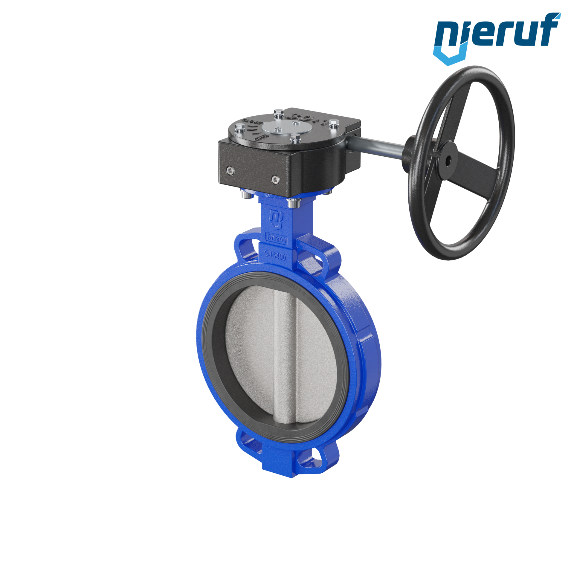 valvola a farfalla DN 200 PN16 AK05 NBR volantino