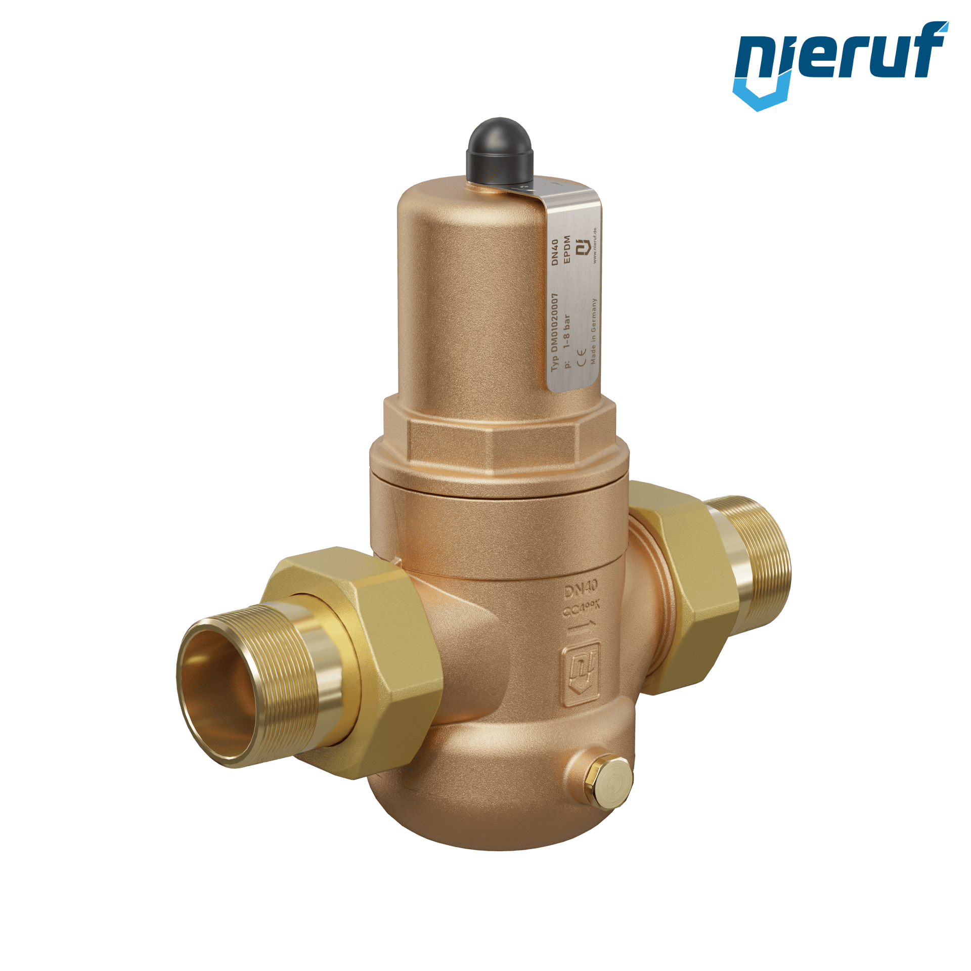 réducteur de pression 1 1/2" pouce mâle DM01 bronze EPDM 1.0 - 8.0 bar