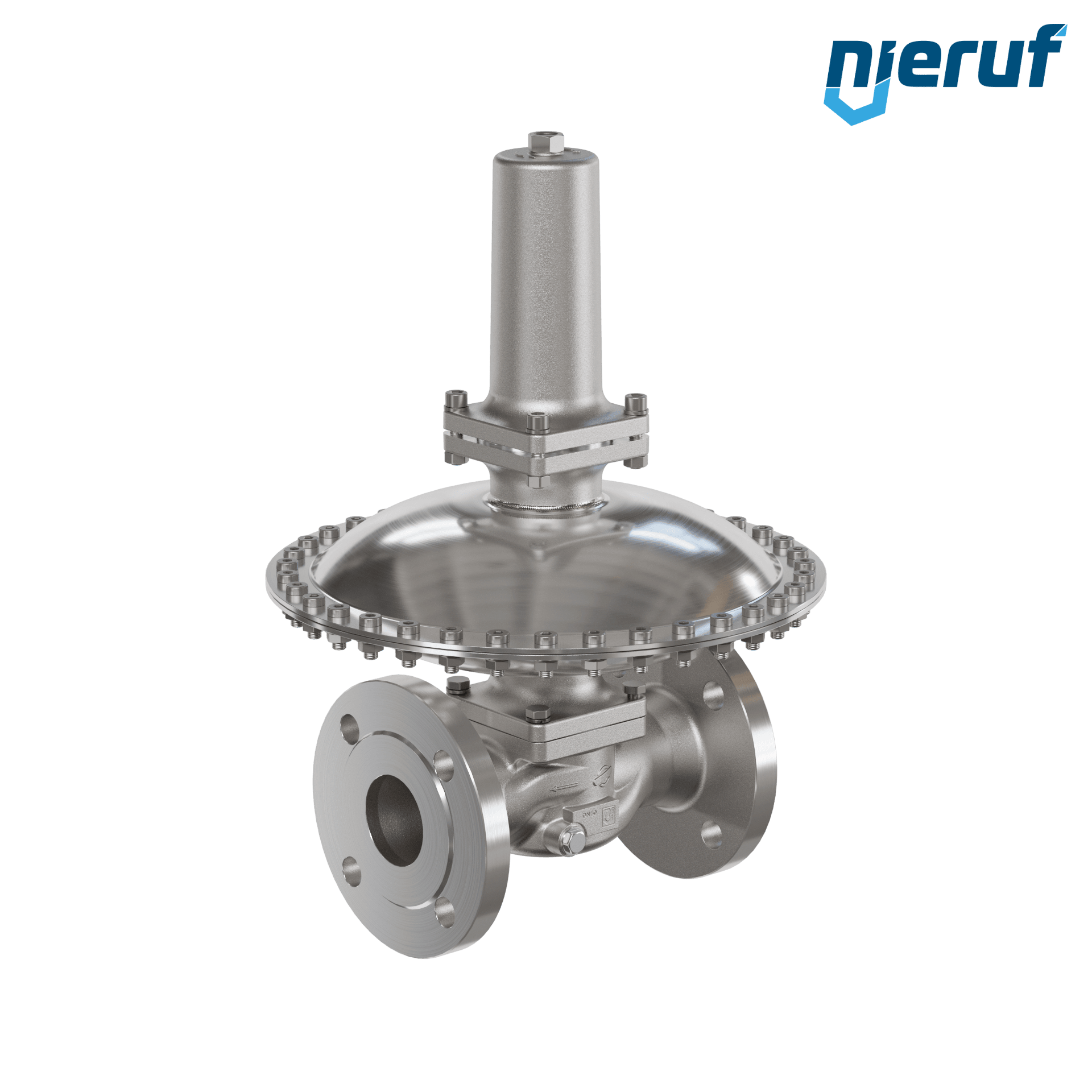 déverseur/soupape de décharge en millibars bride DN50 UV18 acier inoxydable EPDM / PTFE 7 - 100 mbar