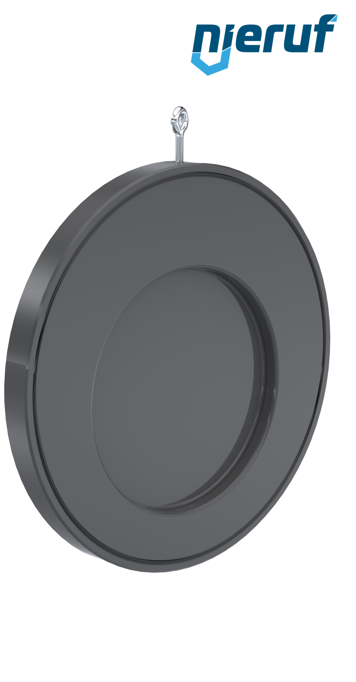 Zwischenflansch-Rückschlagklappe mit Feder DN300 ZR07 Kunststoff PVC-U FKM (Viton)