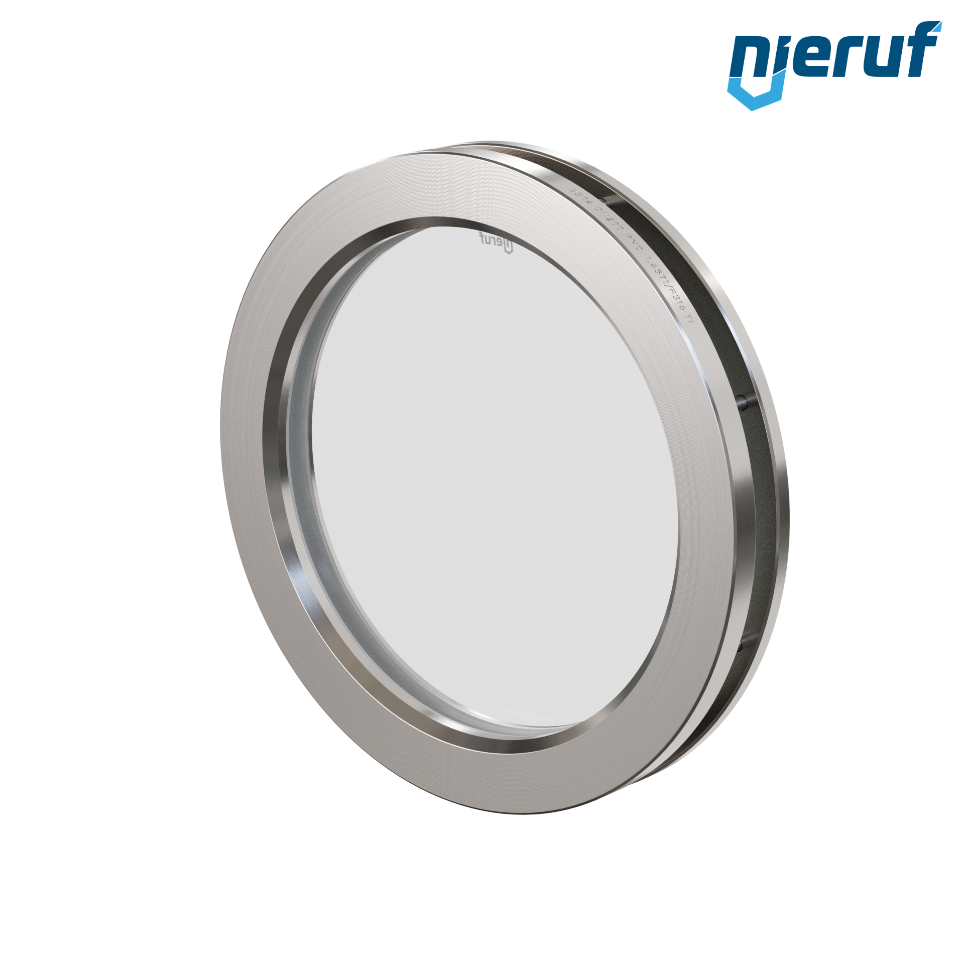 oblò di osservazione per serbatoi DN200 BS04 acciaio inossidabile 1.4571 PTFE vetro borosilicato 0,0 bar