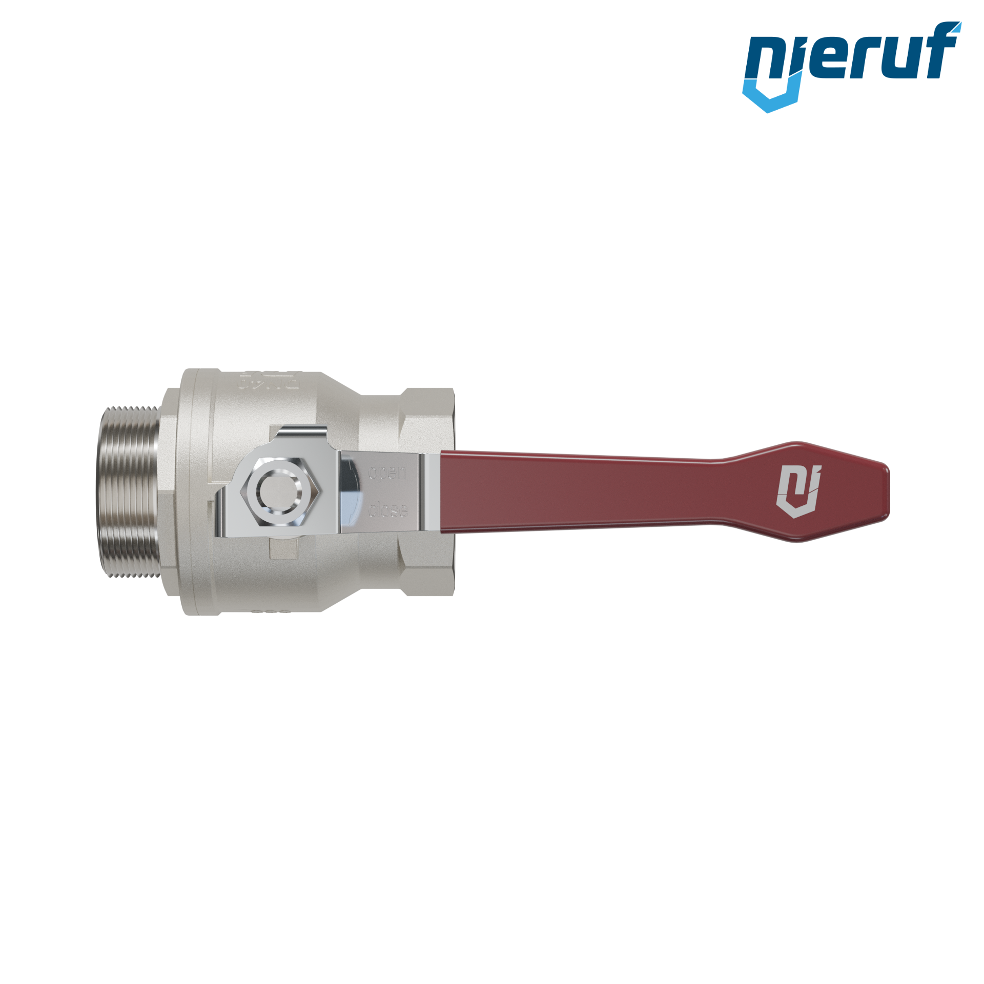 valvola a sfera a 2 vie DN40 - 1 1/2" pollici GK01 filettatura F x M