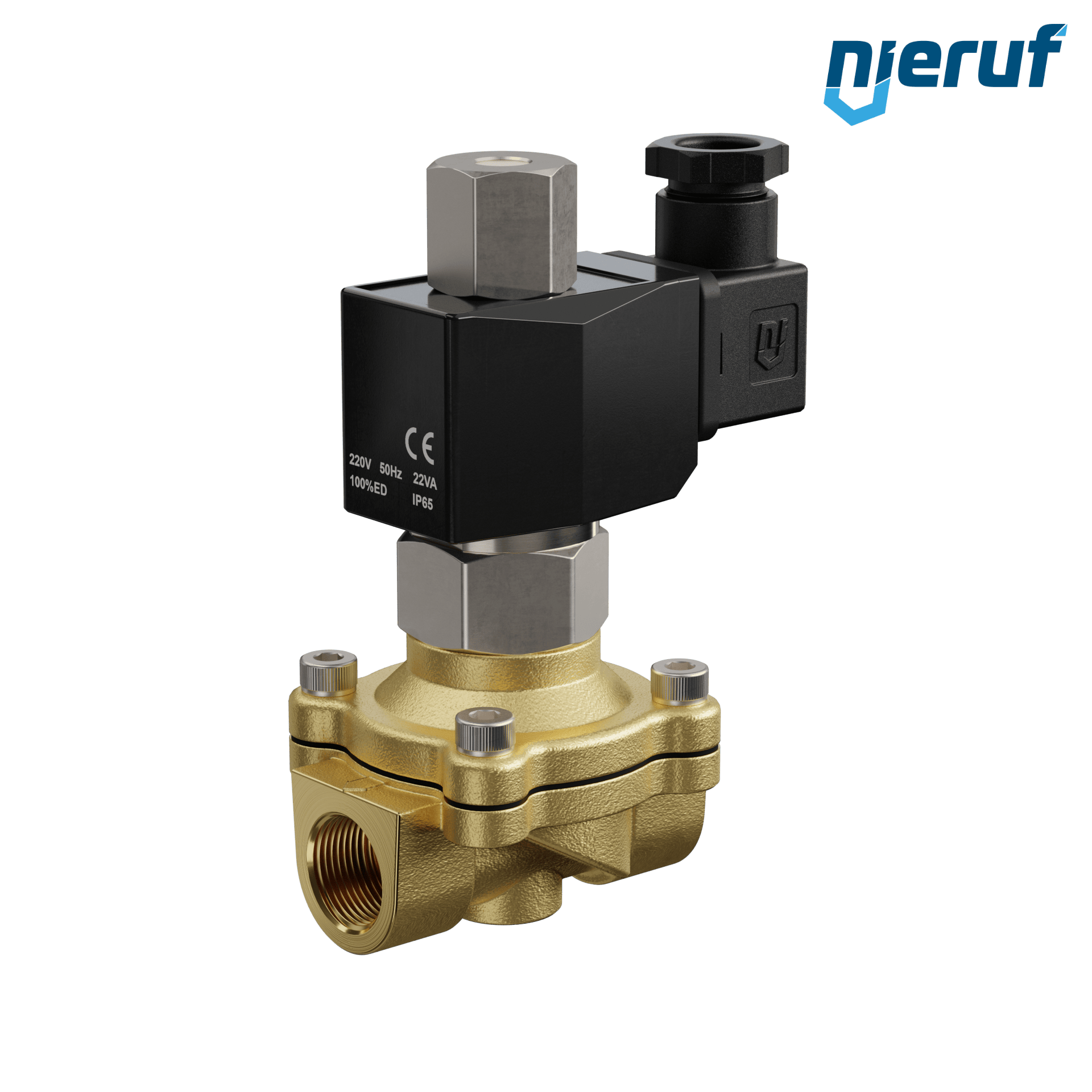 elettrovalvola DN16 G 1/2" pollici ottone MV06 EPDM 230V 50Hz NO