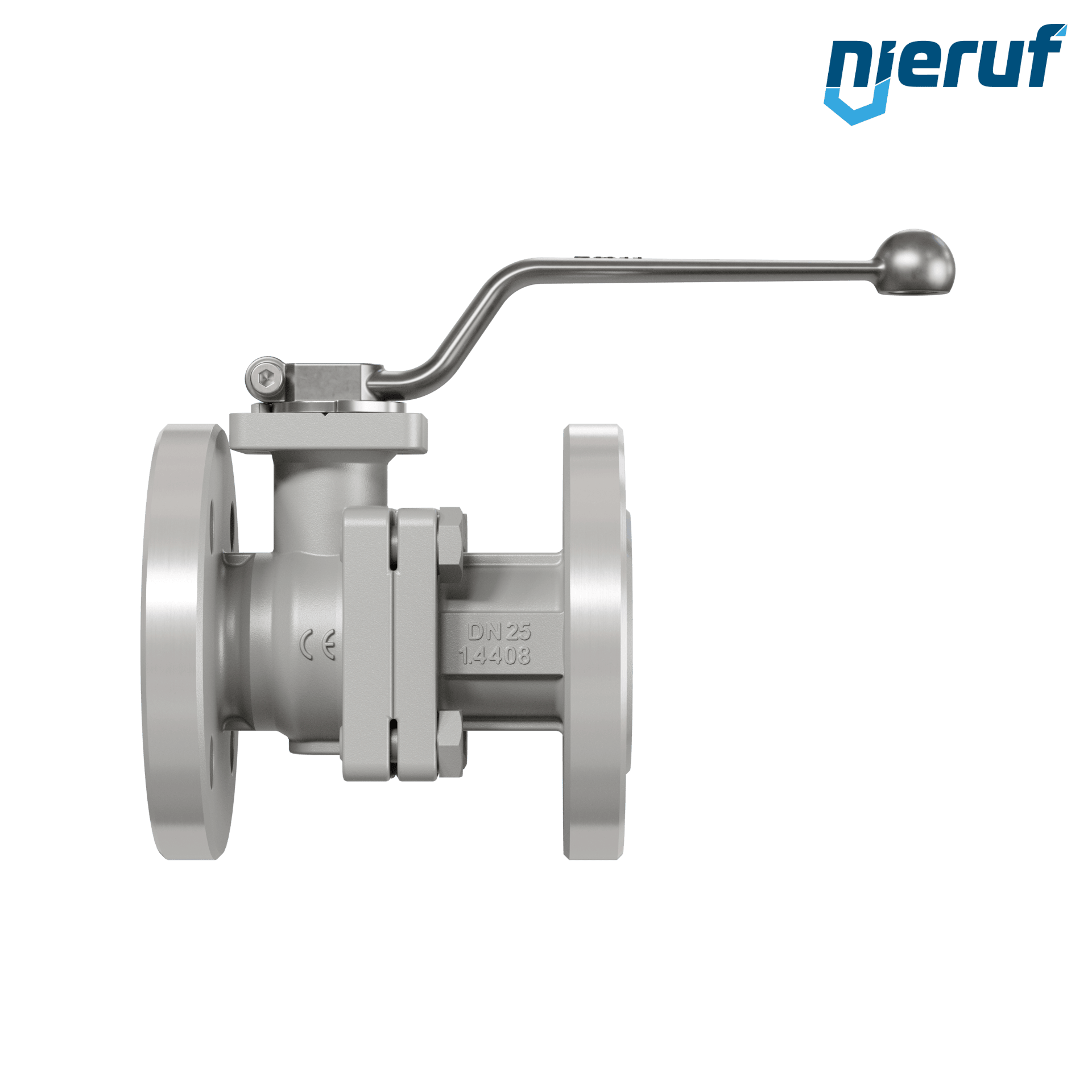 valvola a sfera flangiata per alte temperature FK12 DN25 Antimonio-Carbone guarnizione