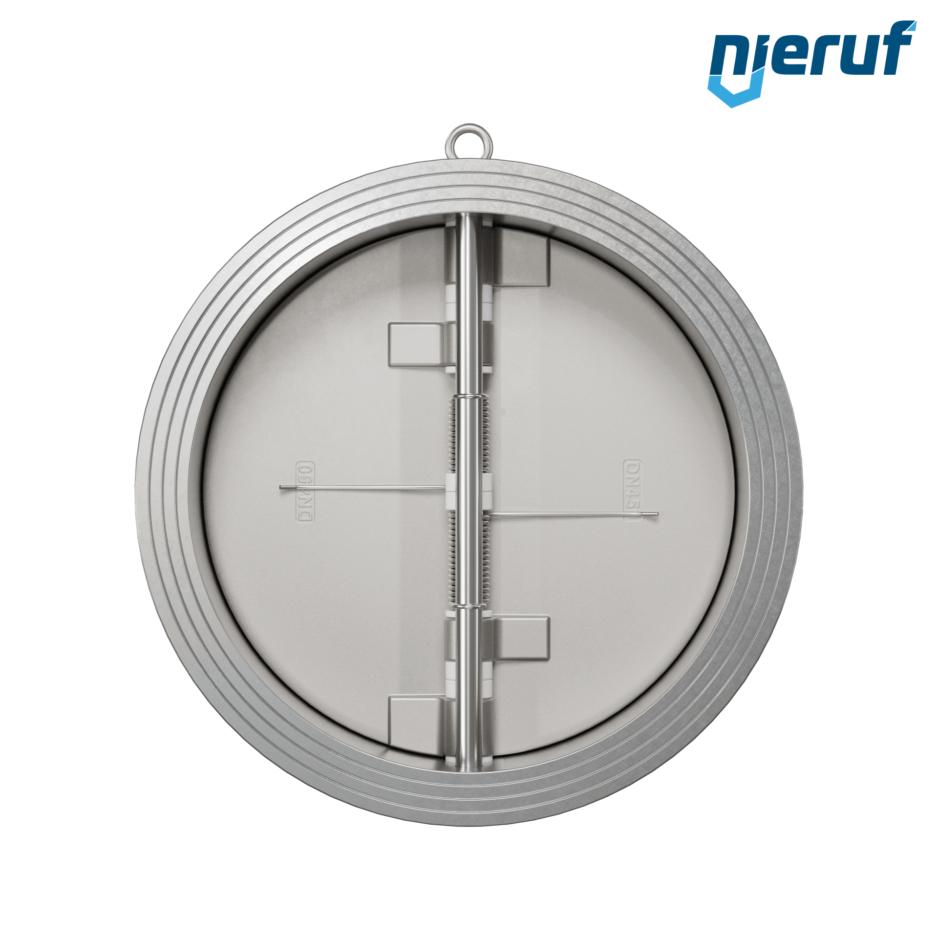 valvola di ritegno a doppio battente DN450 DR03 acciaio inossidabile 1.4408 FKM (Viton)