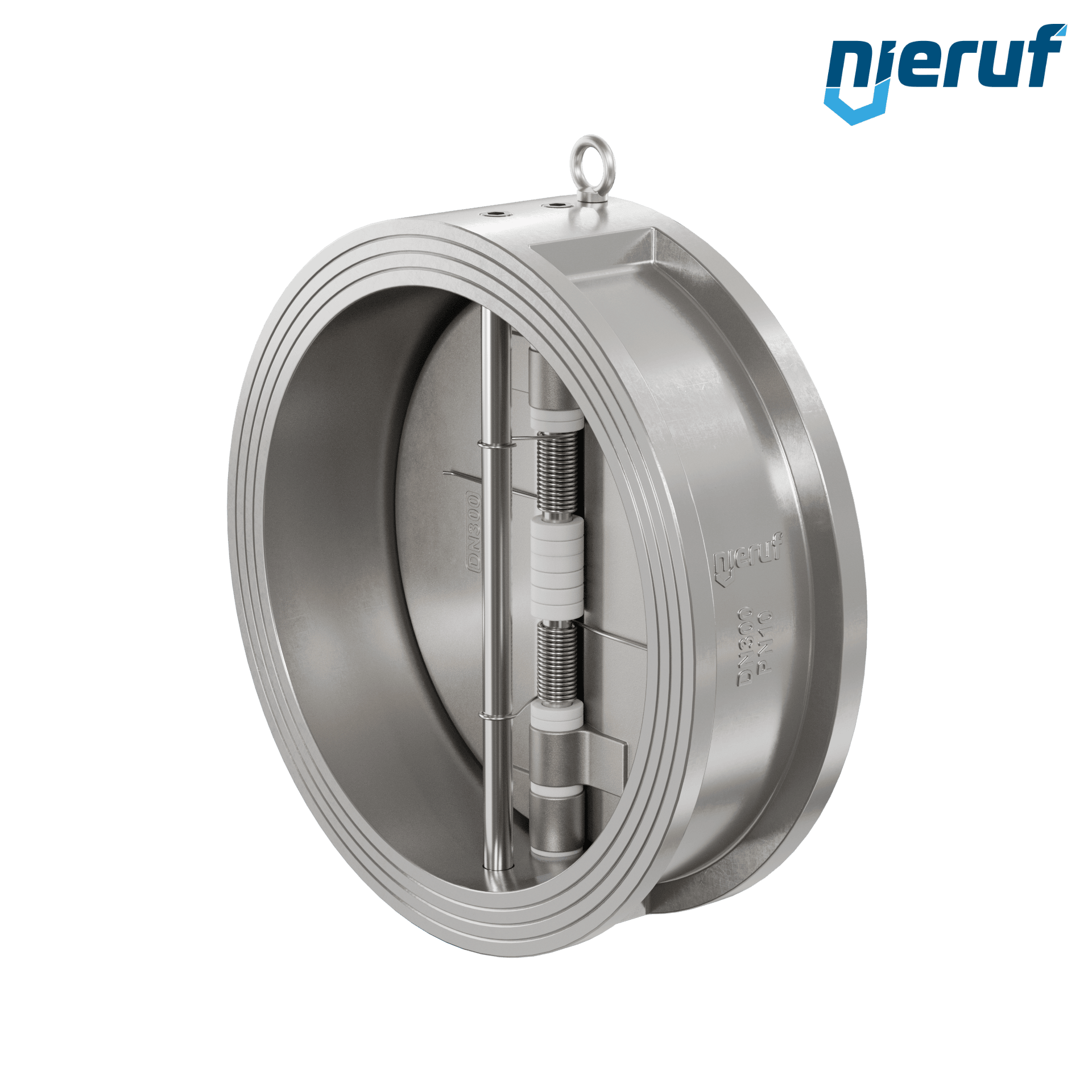 valvola di ritegno a doppio battente DN300 DR03 acciaio inossidabile 1.4408 EPDM