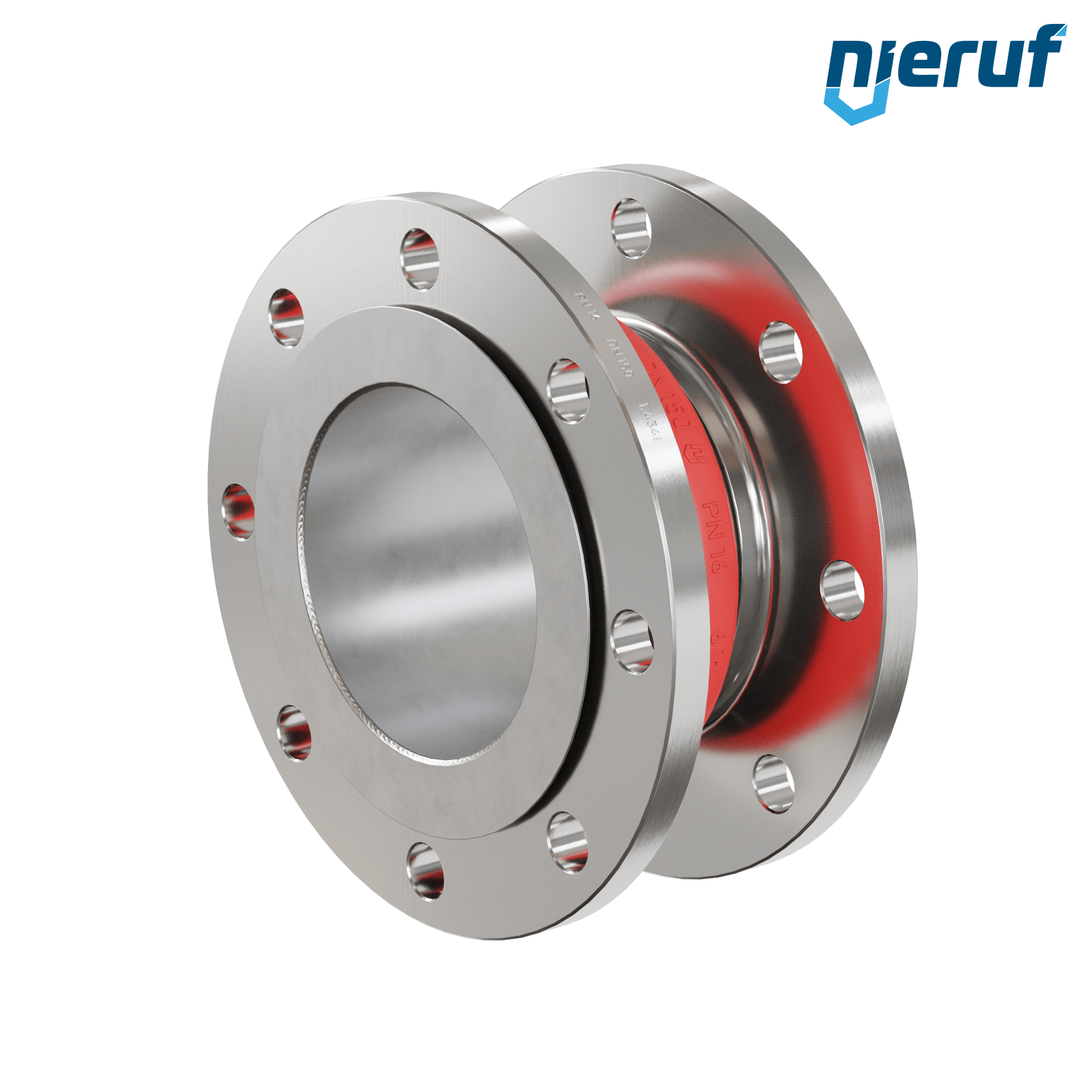 Compensatore piastra di rinforzo DN150 versione KP04 flange in acciaio inox EPDM